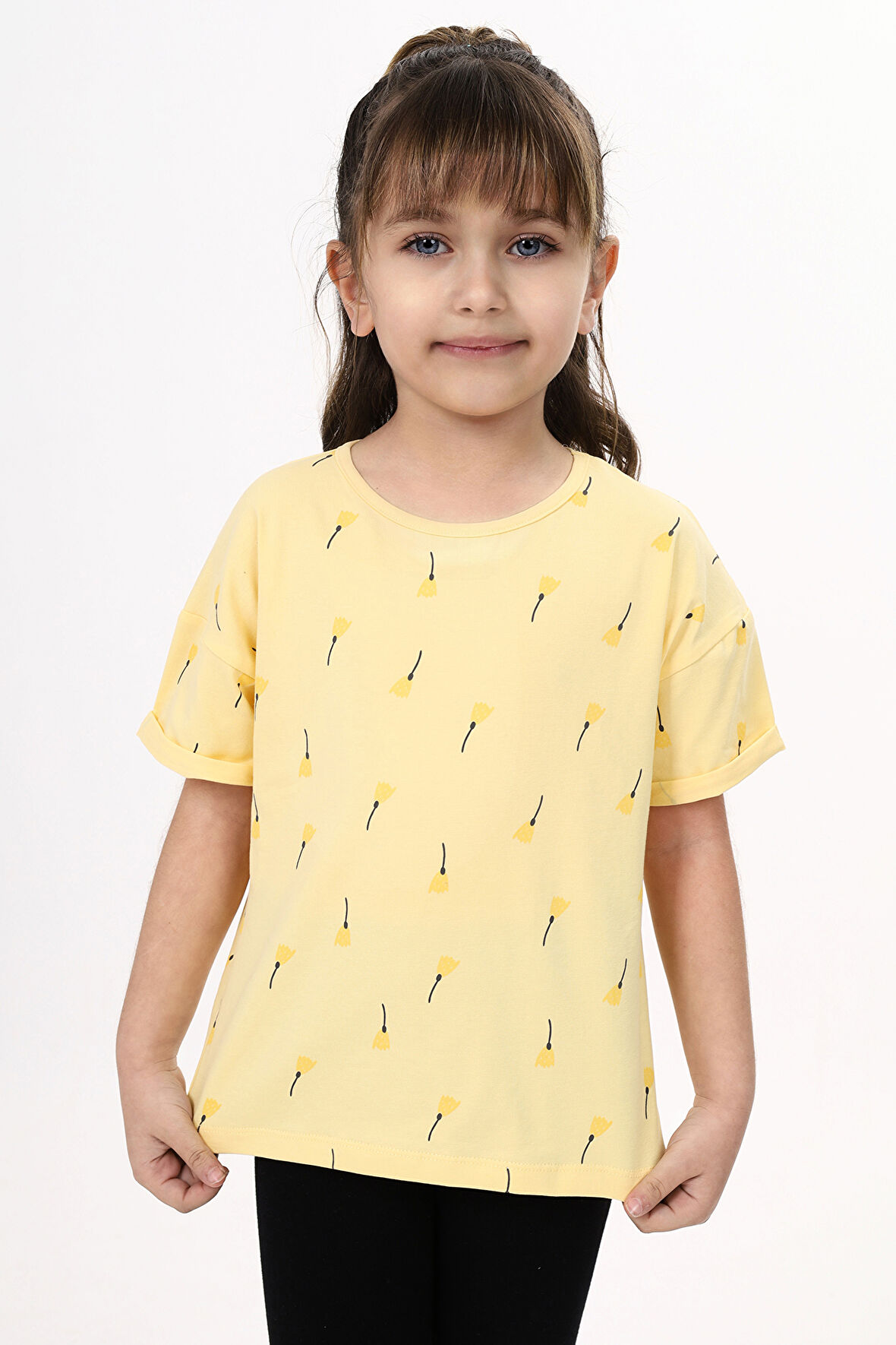 Toontoy Kız Çocuk Baskılı Tişört