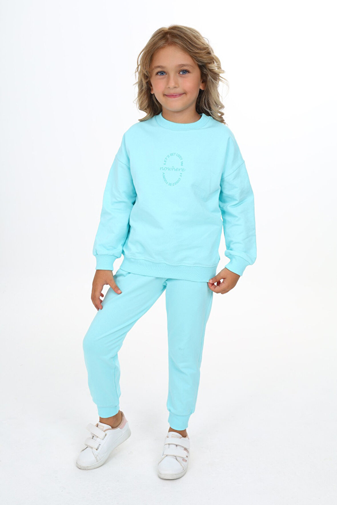 Toontoy Kız Çocuk Baskılı Eşofman Takım