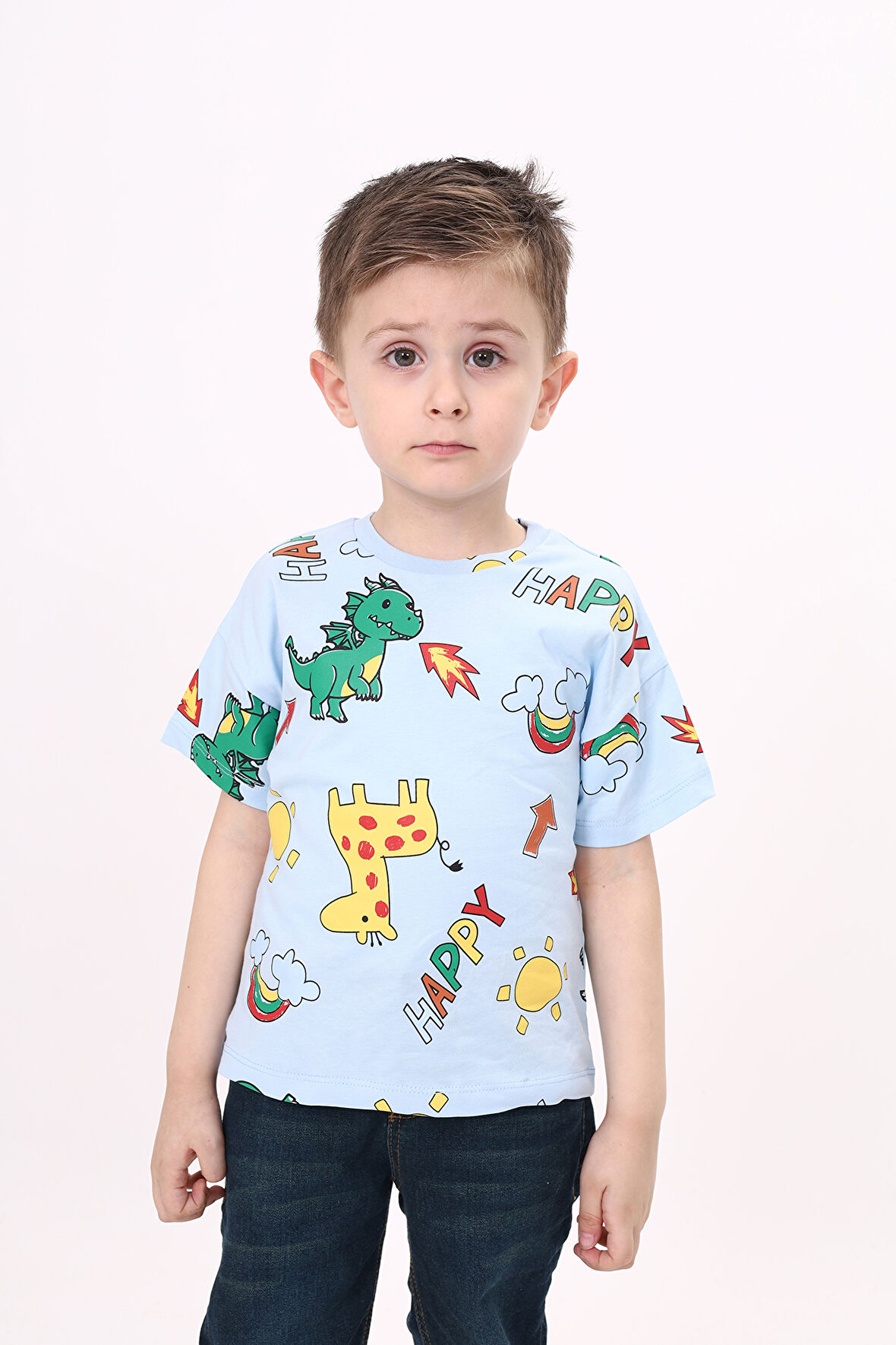 Toontoy Erkek Çocuk Baskılı Tişört