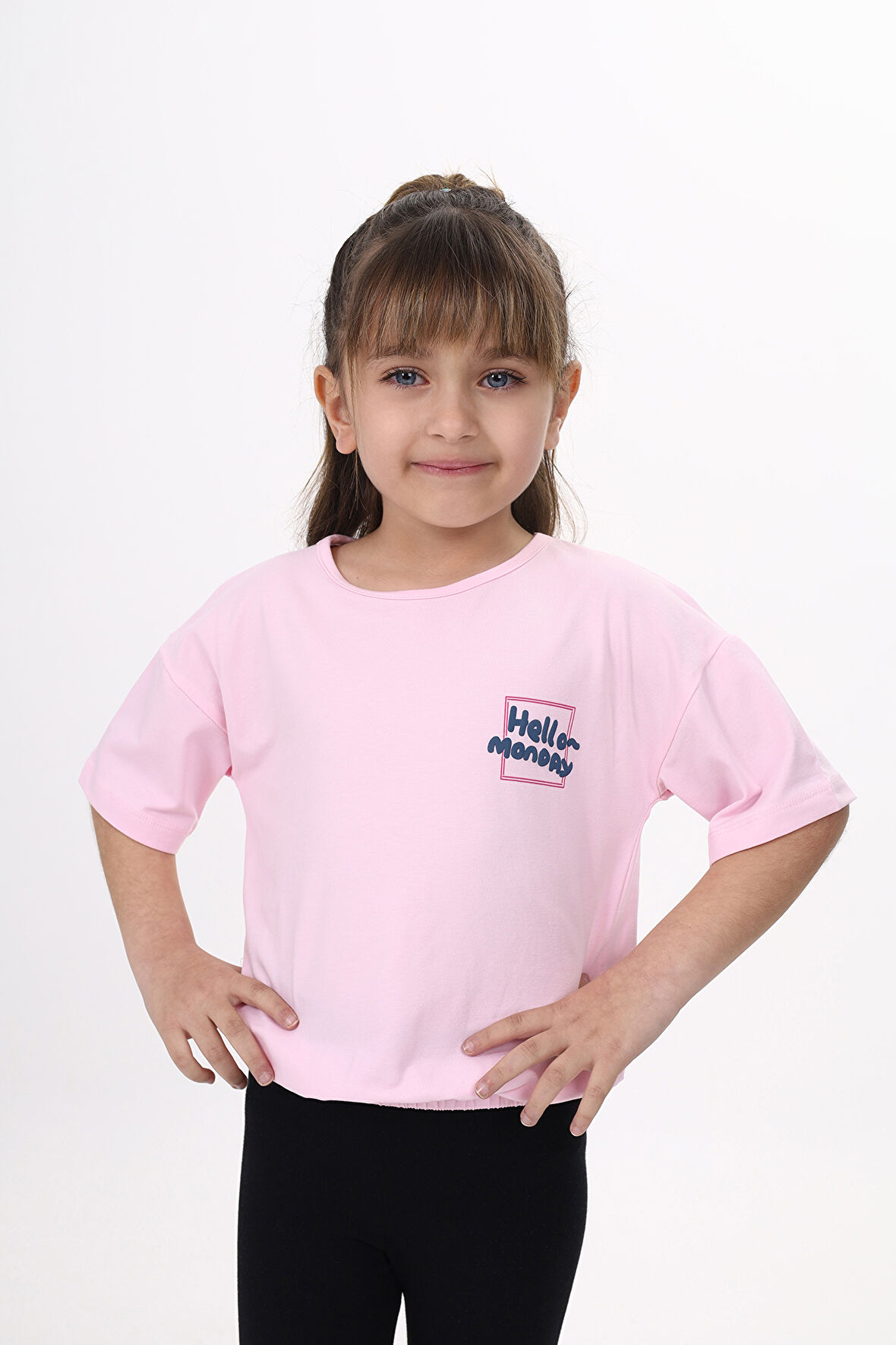 Toontoy Kız Çocuk Baskılı Tişört