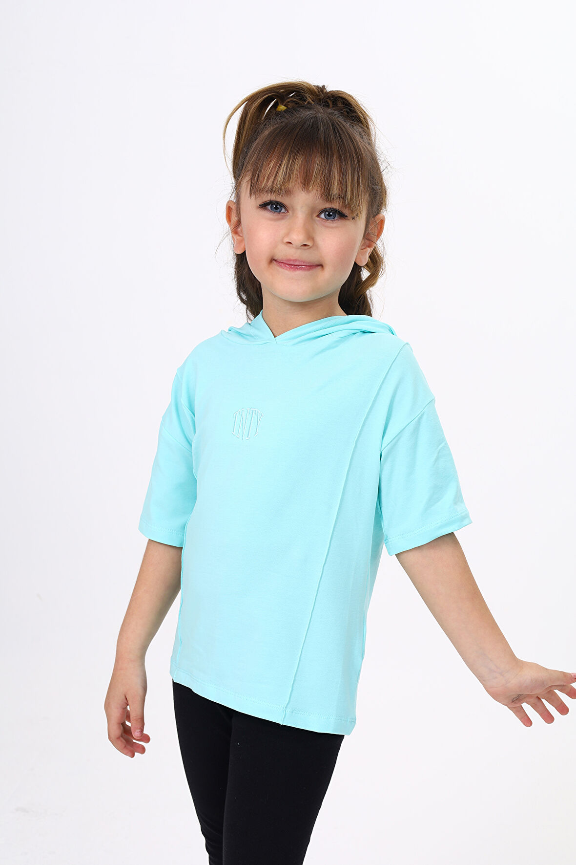 Toontoy Kız Çocuk Nakışlı Tişört