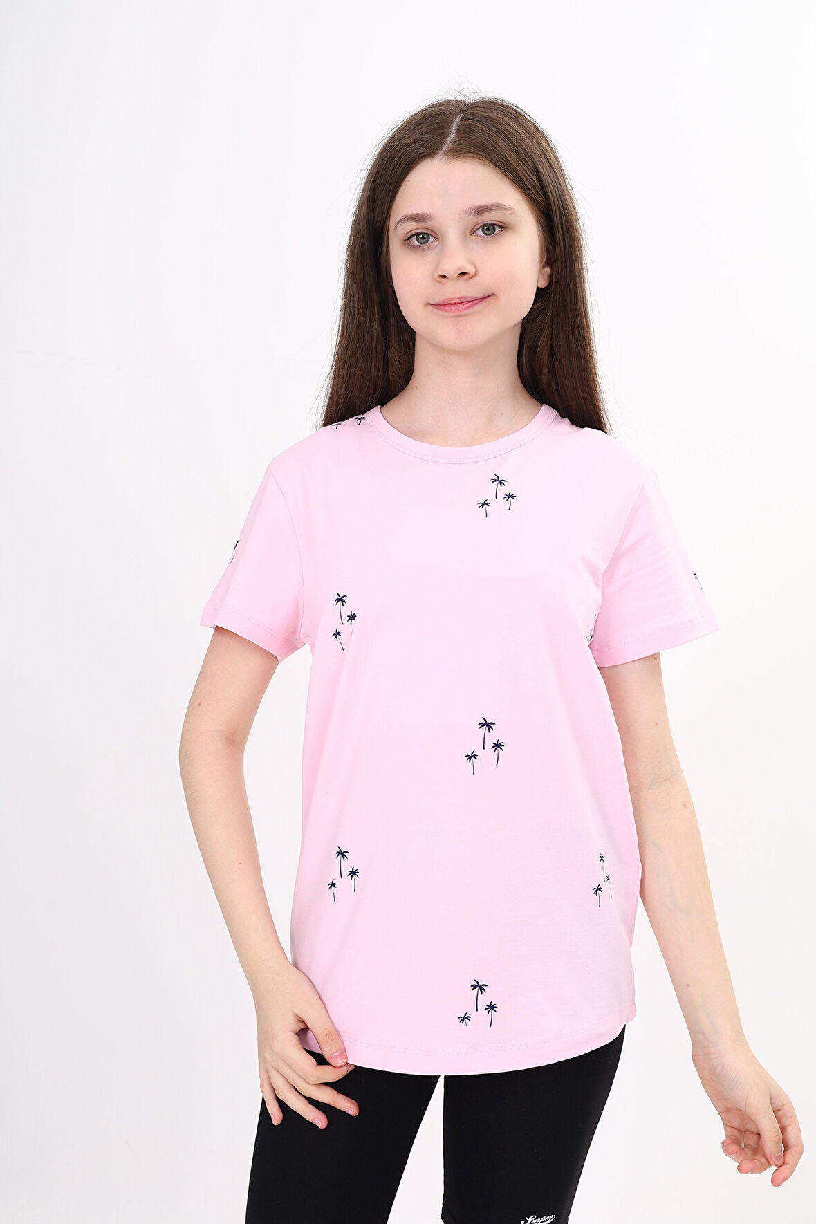 Toontoy Kız Çocuk Baskılı Tişört
