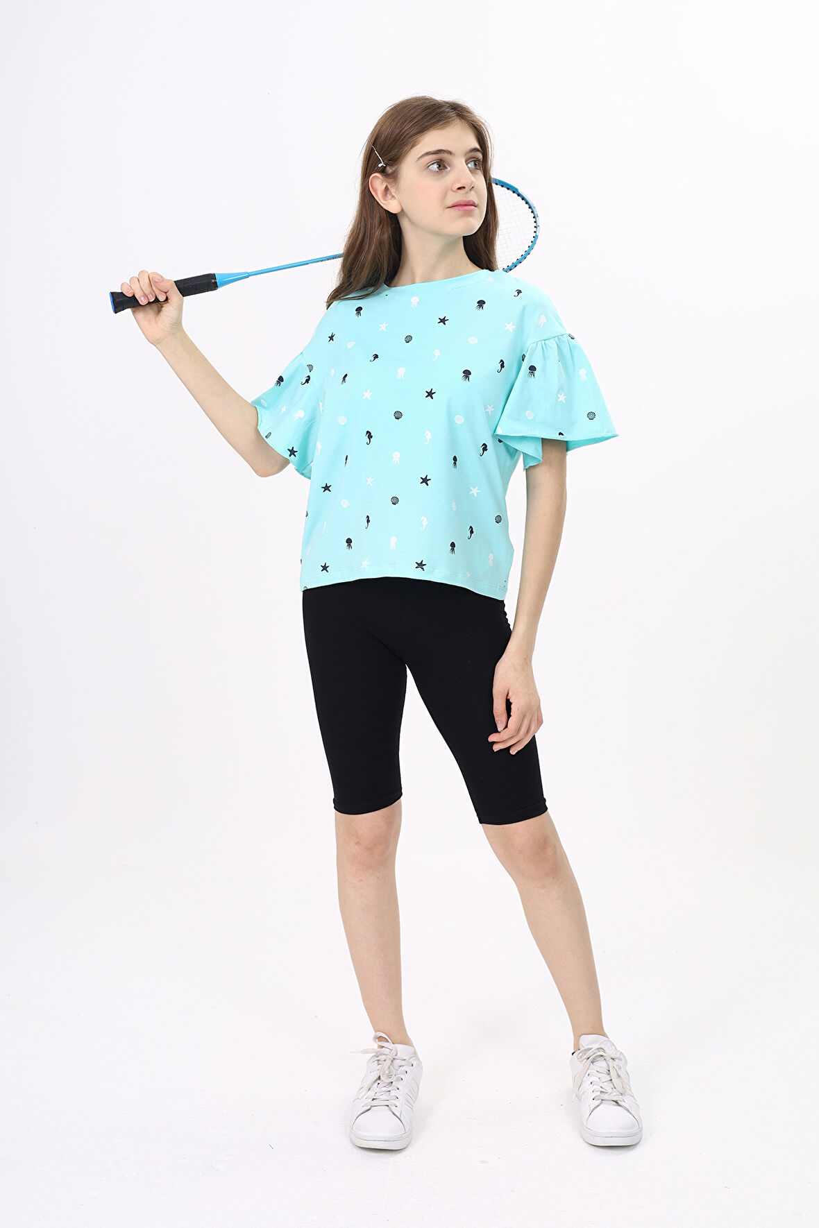 Toontoy Kız Çocuk Baskılı Tişört