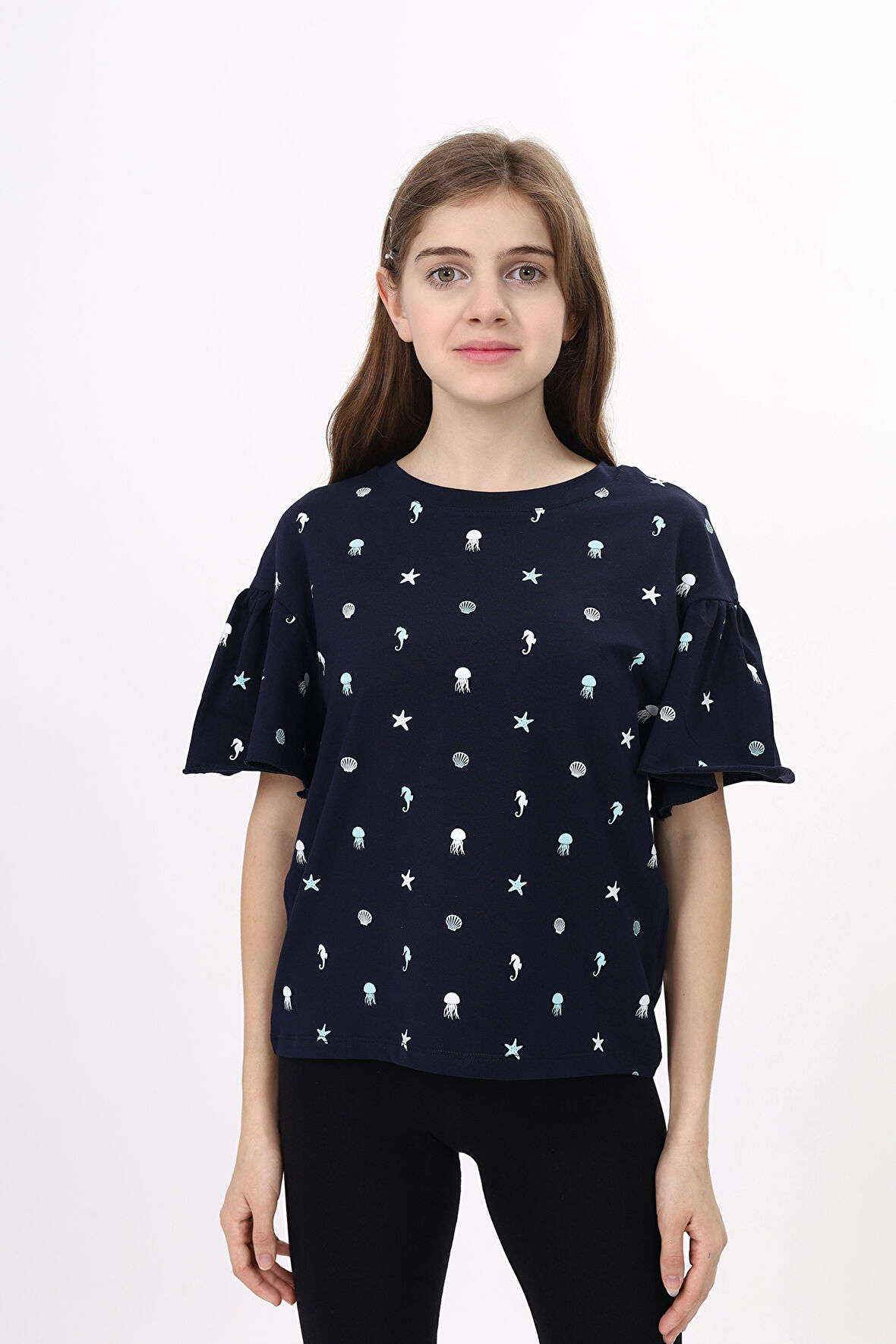 Toontoy Kız Çocuk Baskılı Tişört