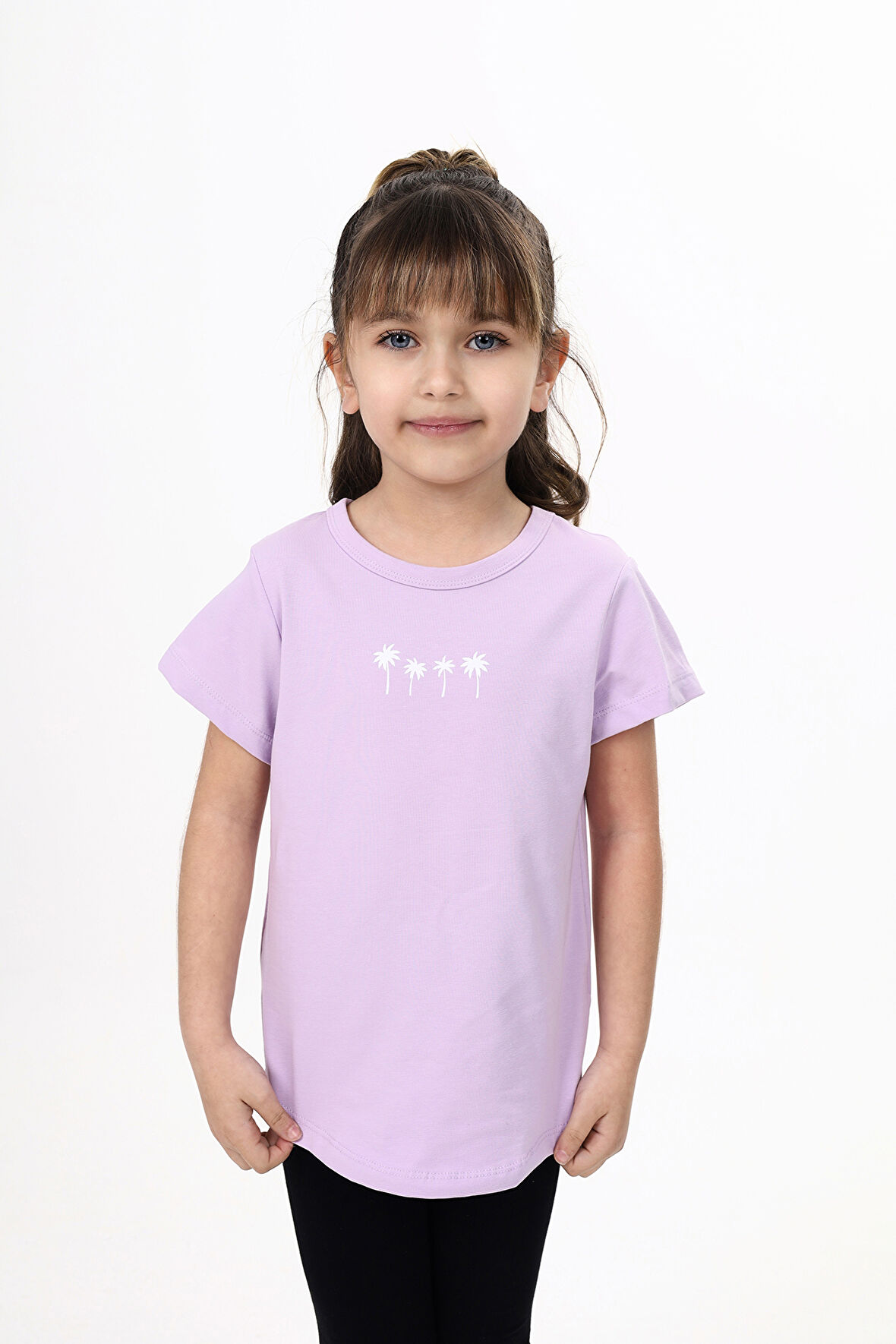 Toontoy Kız Çocuk Baskılı Tişört