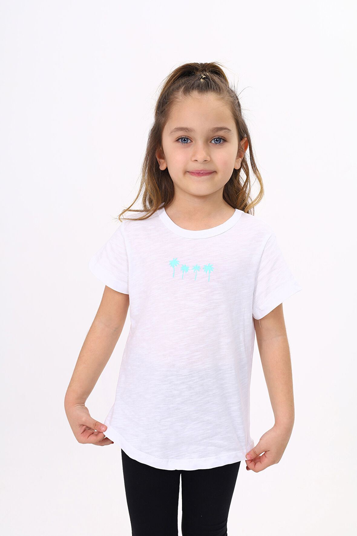 Toontoy Kız Çocuk Baskılı Tişört