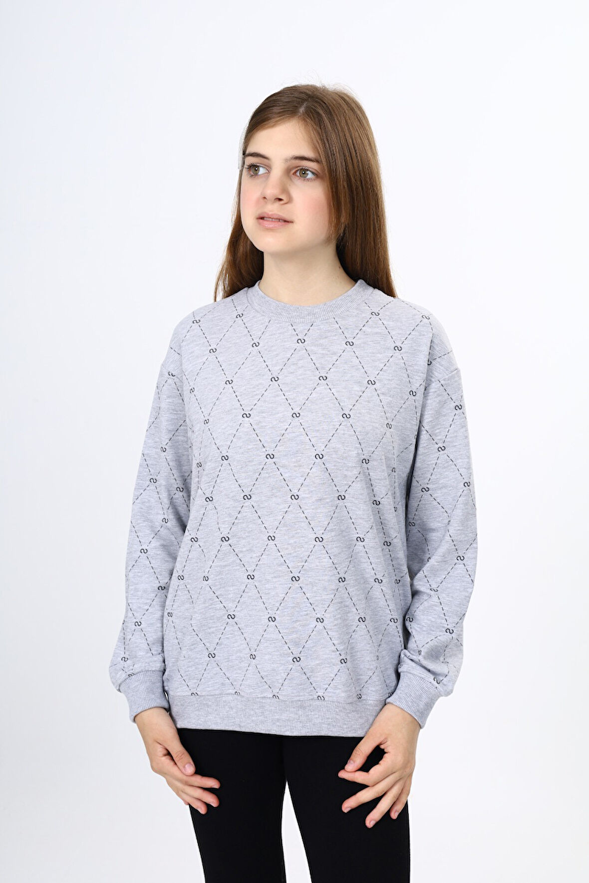 Toontoy Kız Çocuk Baskılı Sweatshirt