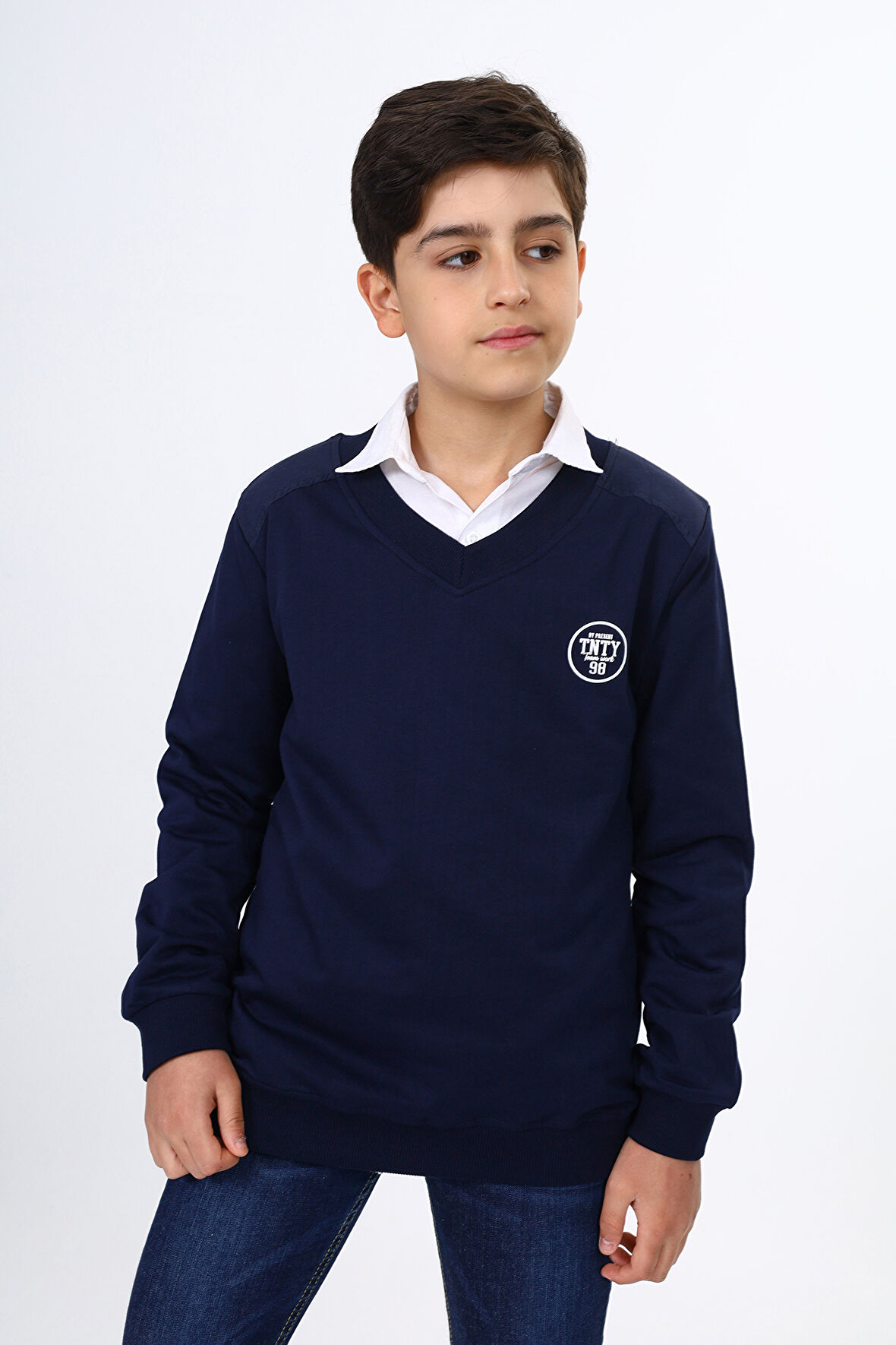 Toontoy Erkek Çocuk Okul Baskılı Sweatshirt