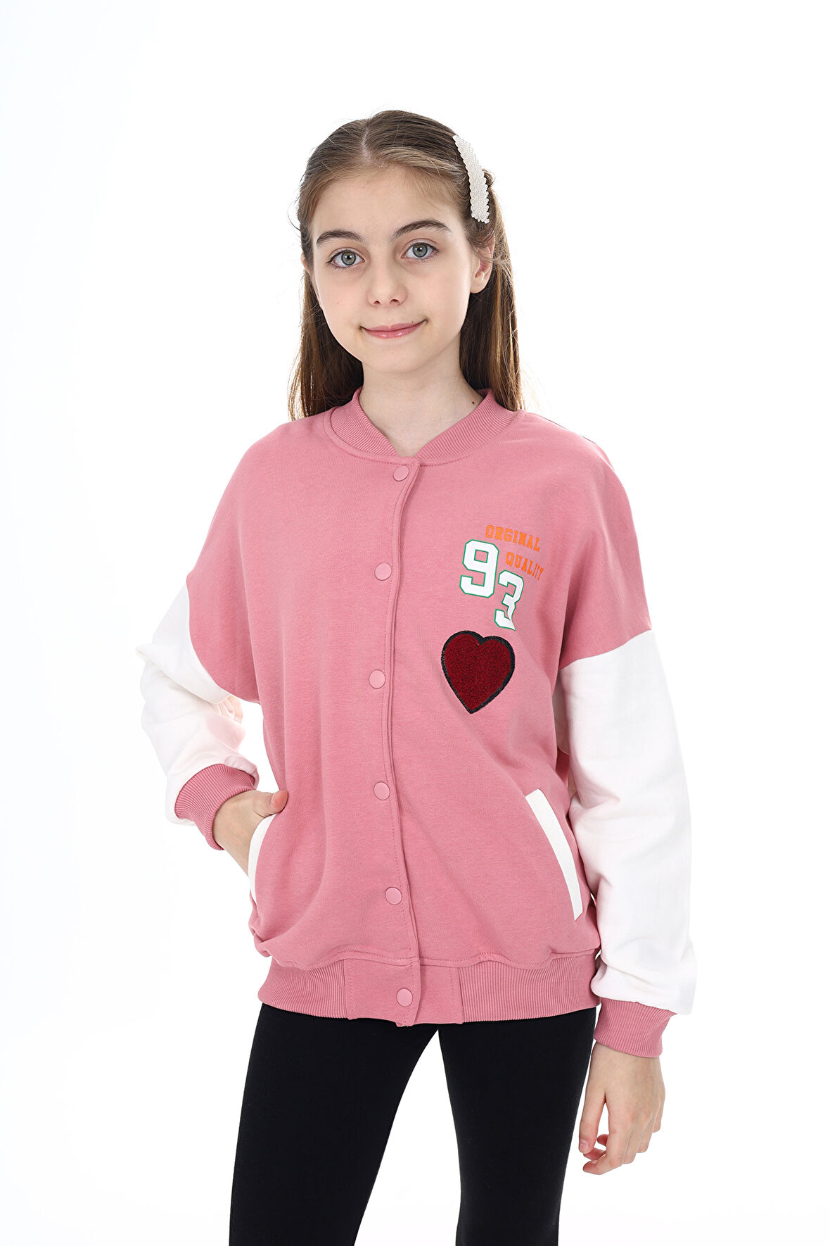 Toontoy Kız Çocuk Baskılı Kolej Hırka