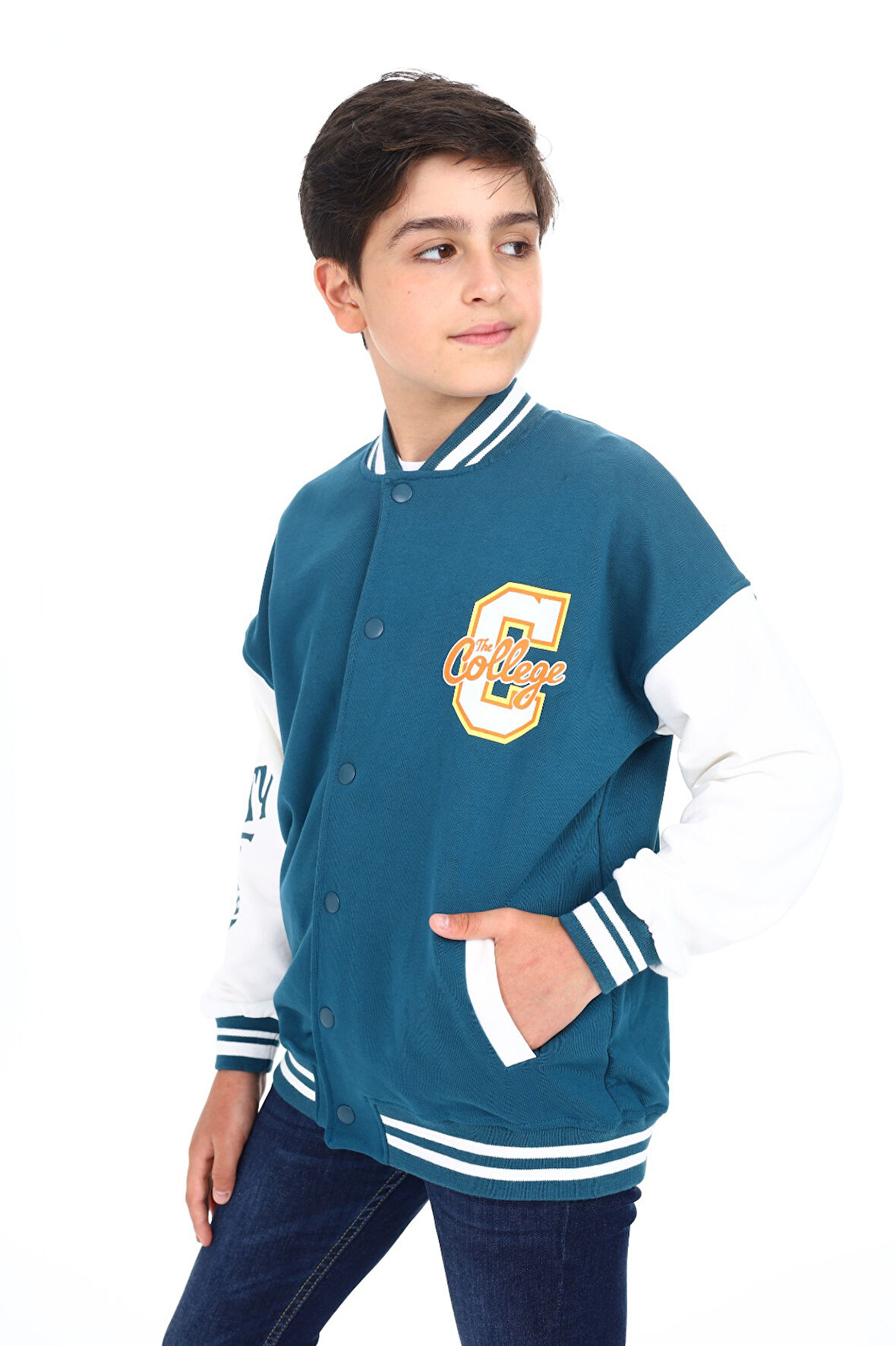 Toontoy Erkek Çocuk Baskılı Kolej Hırka