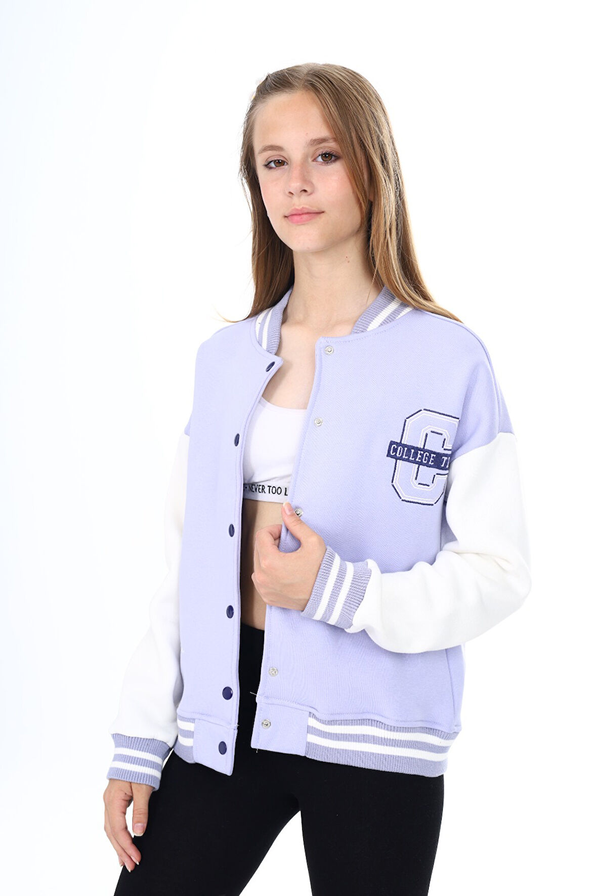 Toontoy Kız Çocuk Nakışlı Kolej Hırka