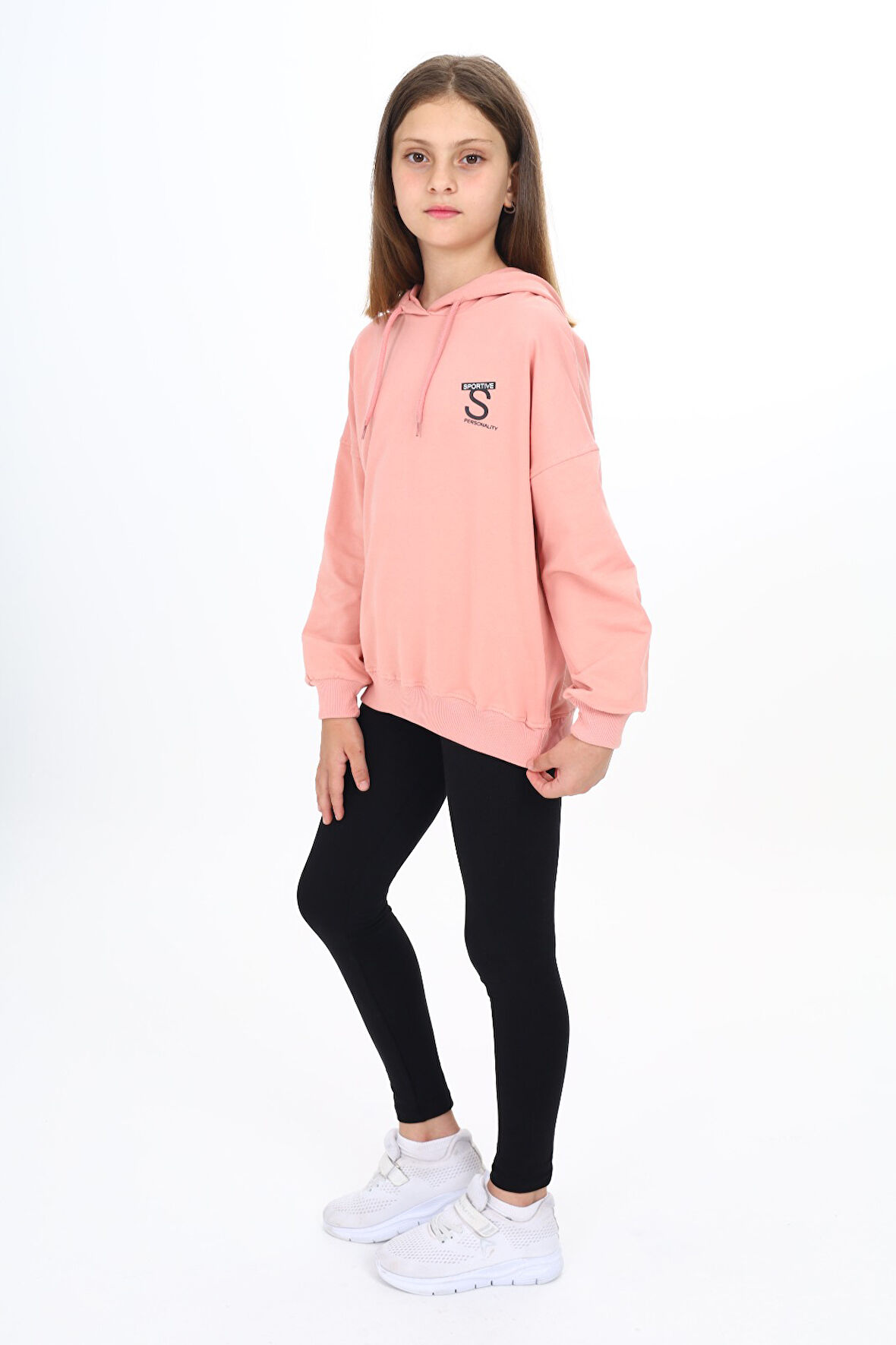 Toontoy Kız Çocuk Baskılı Taytlı Takım