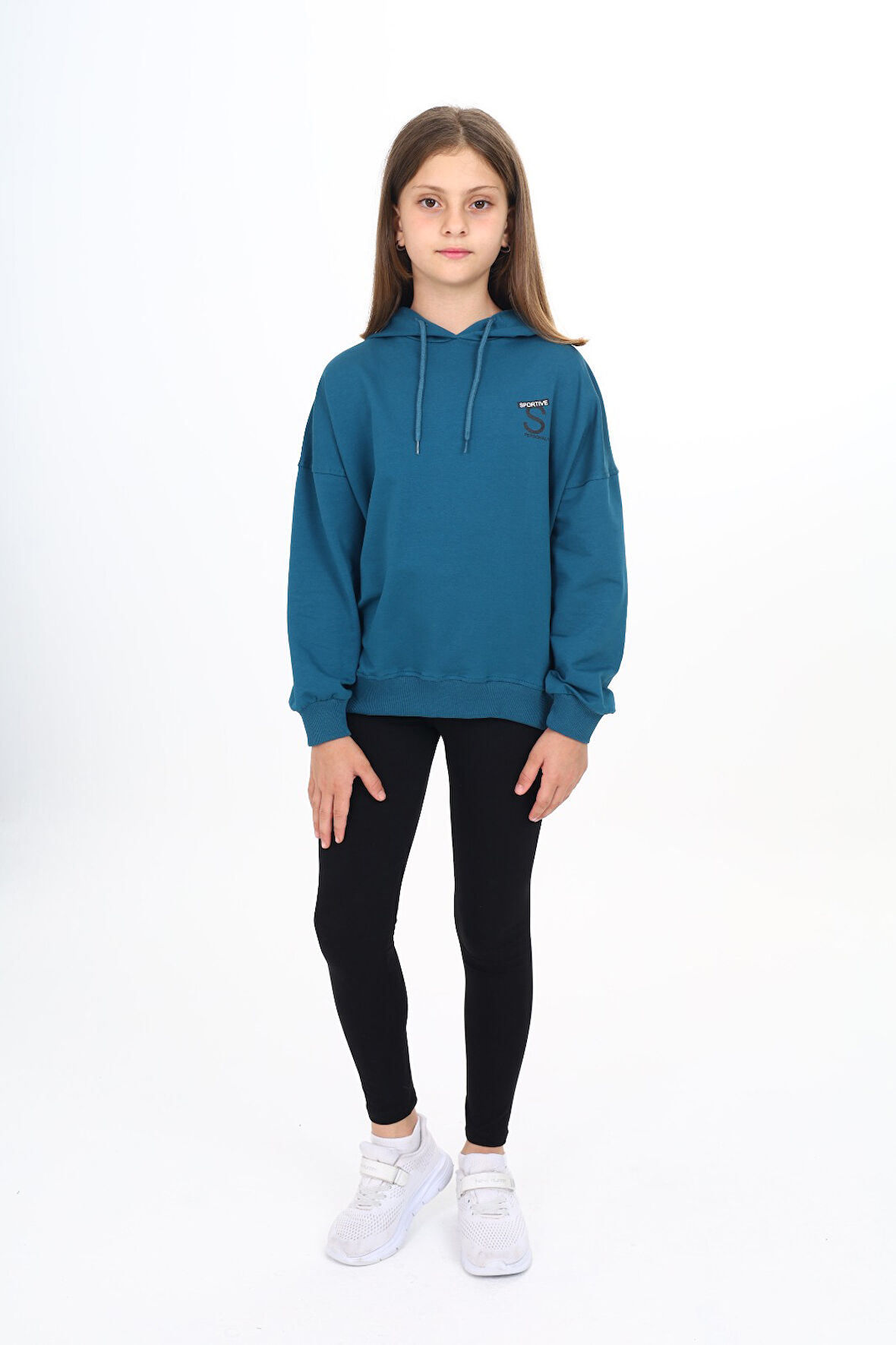 Toontoy Kız Çocuk Baskılı Taytlı Takım