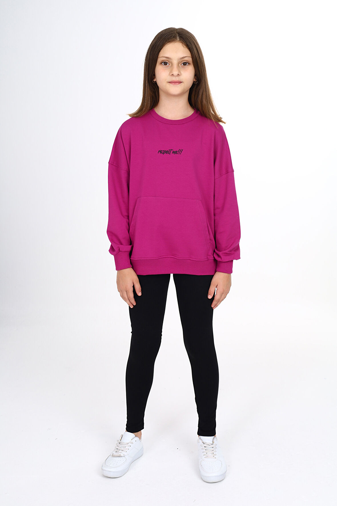 Toontoy Kız Çocuk Baskılı Taytlı Takım