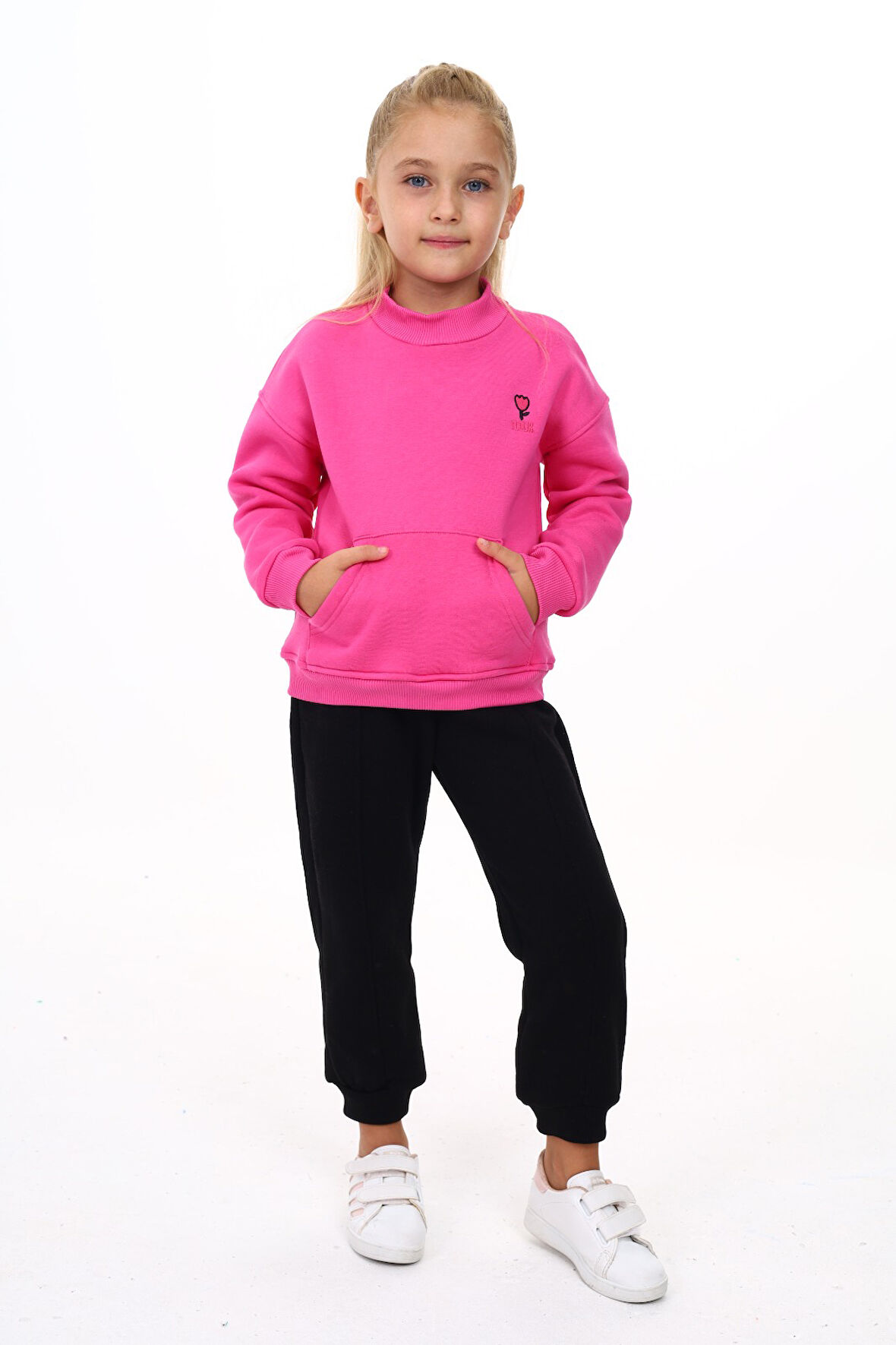 Toontoy Kız Çocuk Nakışlı Eşofman Takım