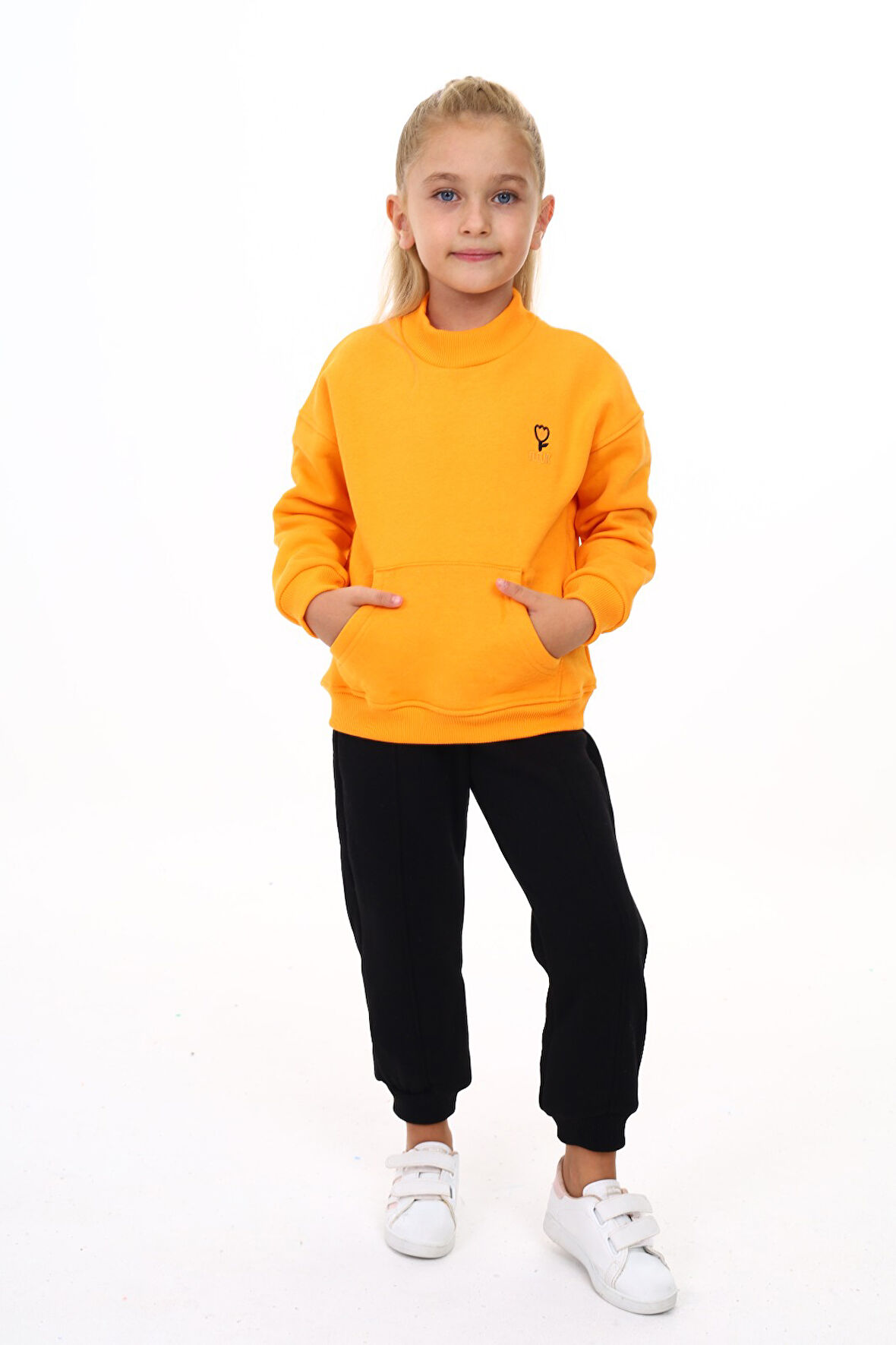 Toontoy Kız Çocuk Nakışlı Eşofman Takım