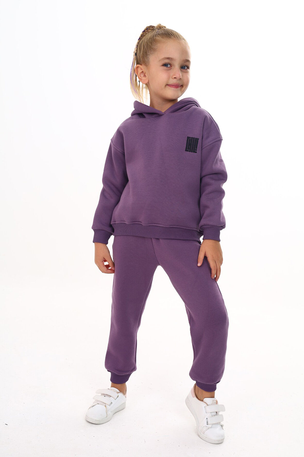 Toontoy Kız Çocuk Nakışlı Eşofman Takım