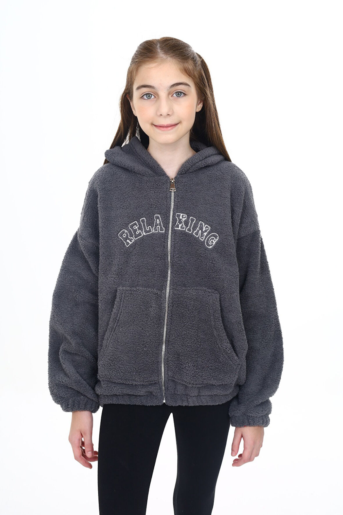 Toontoy Kız Çocuk Peluş Hırka