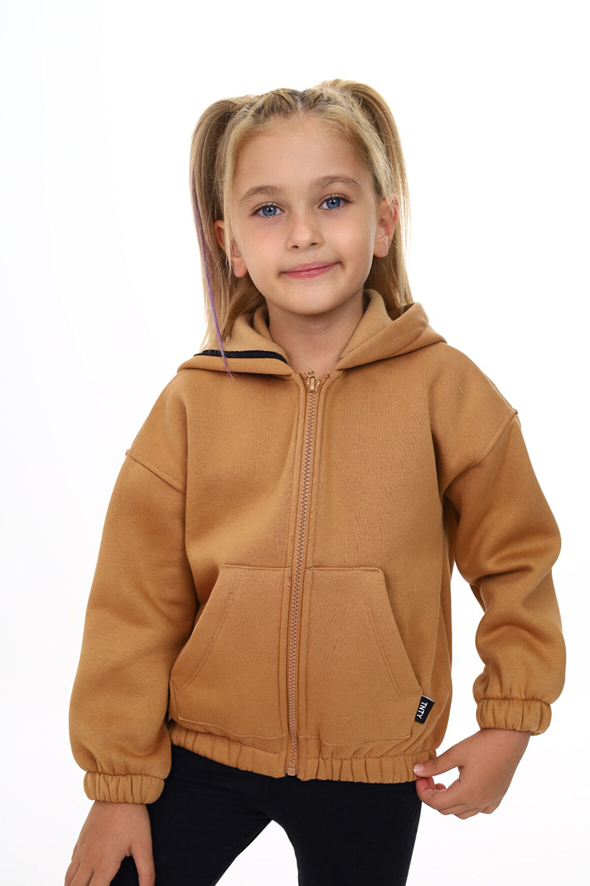 Toontoy Kız Çocuk Kapüşonlu Hırka