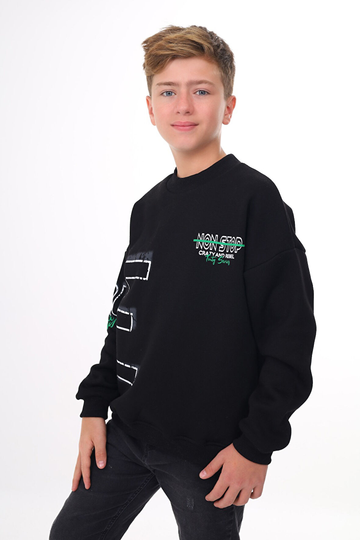 Toontoy Erkek Çocuk Baskılı Sweatshirt