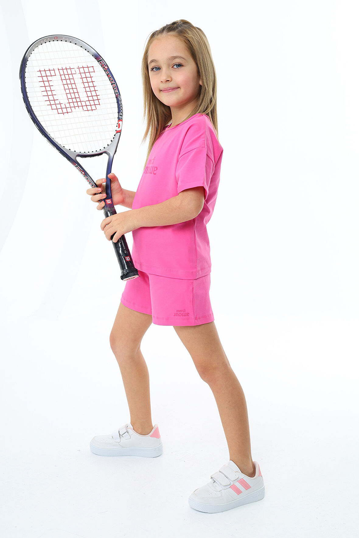 Toontoy Kız Çocuk Baskılı Şortlu Takım