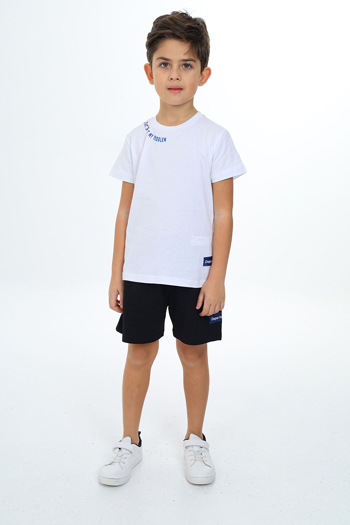 Toontoy Erkek Çocuk Baskılı Şortlu Takım