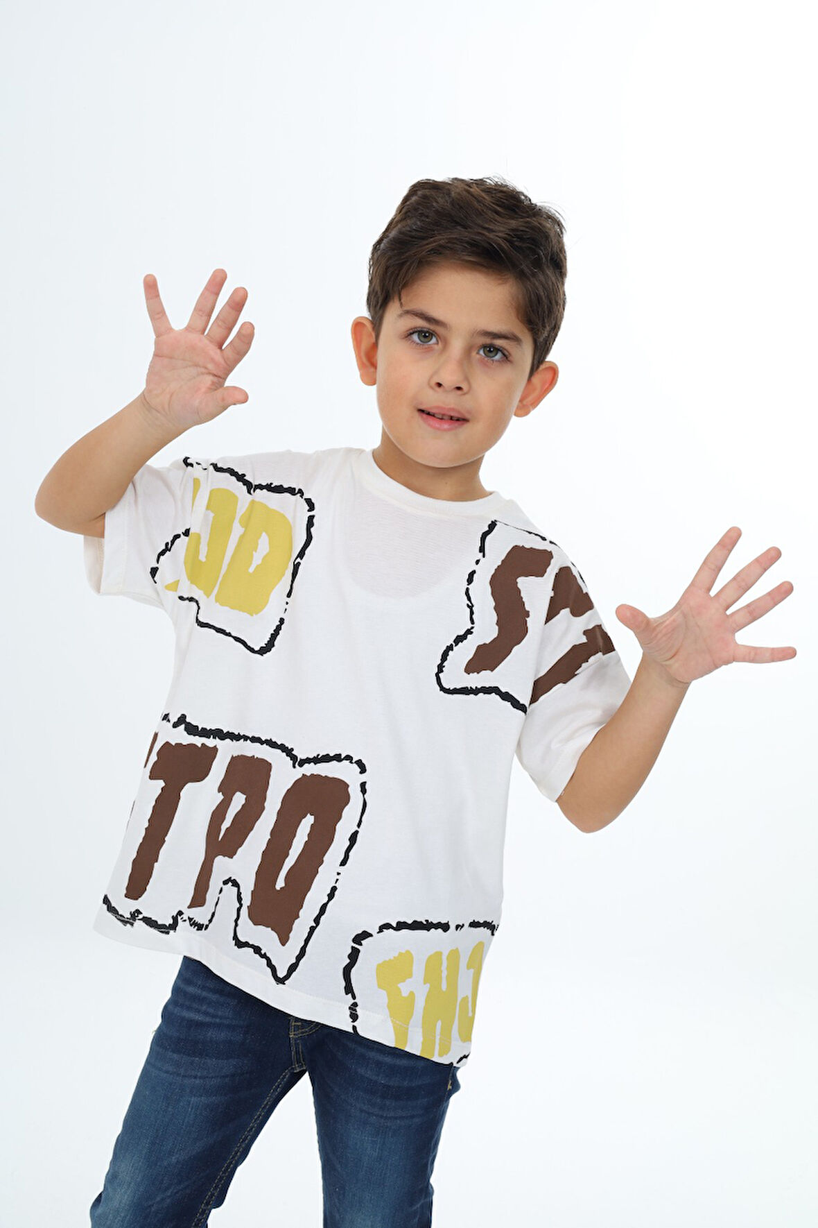 Toontoy Erkek Çocuk Baskılı Tişört