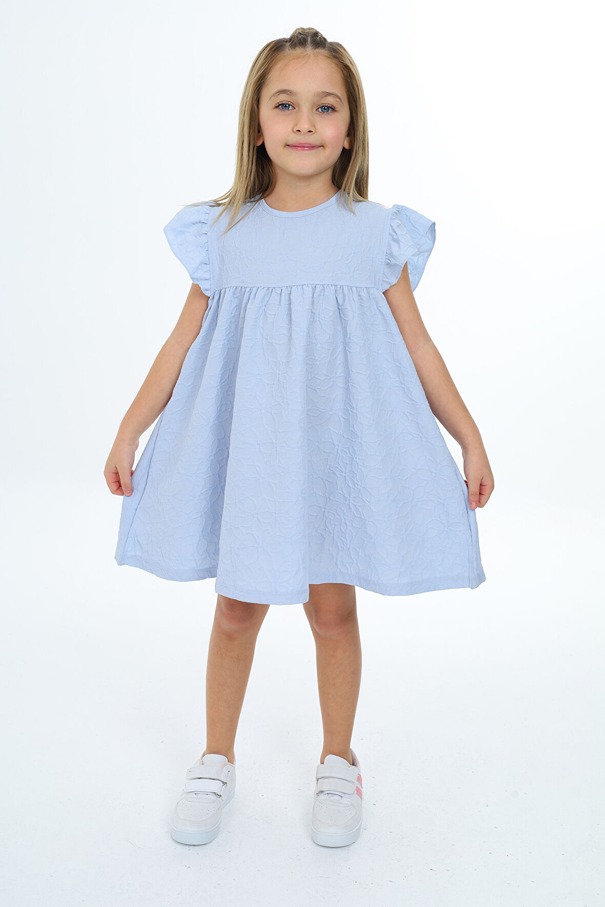 Toontoy Kız Çocuk Desenli Elbise