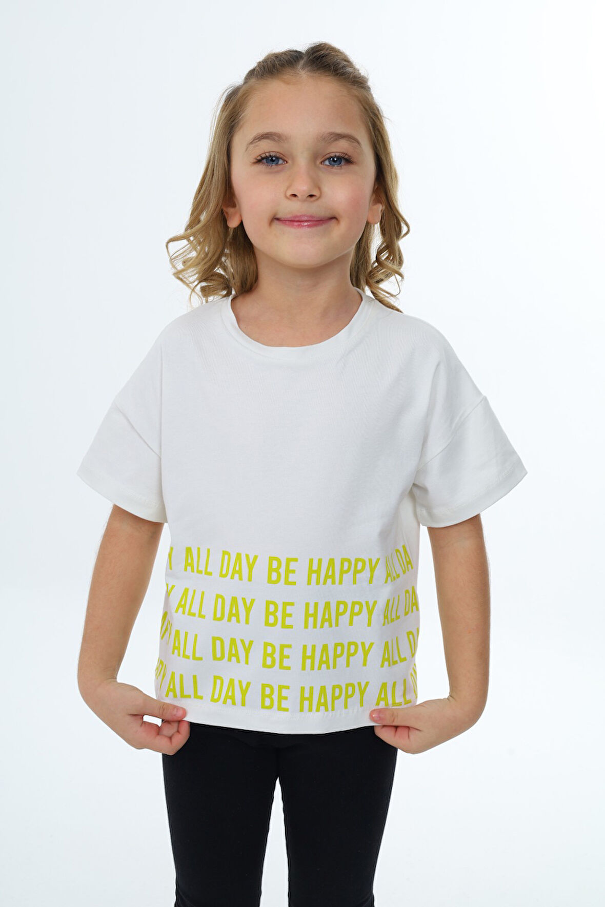 Toontoy Kız Çocuk Baskılı Tişört