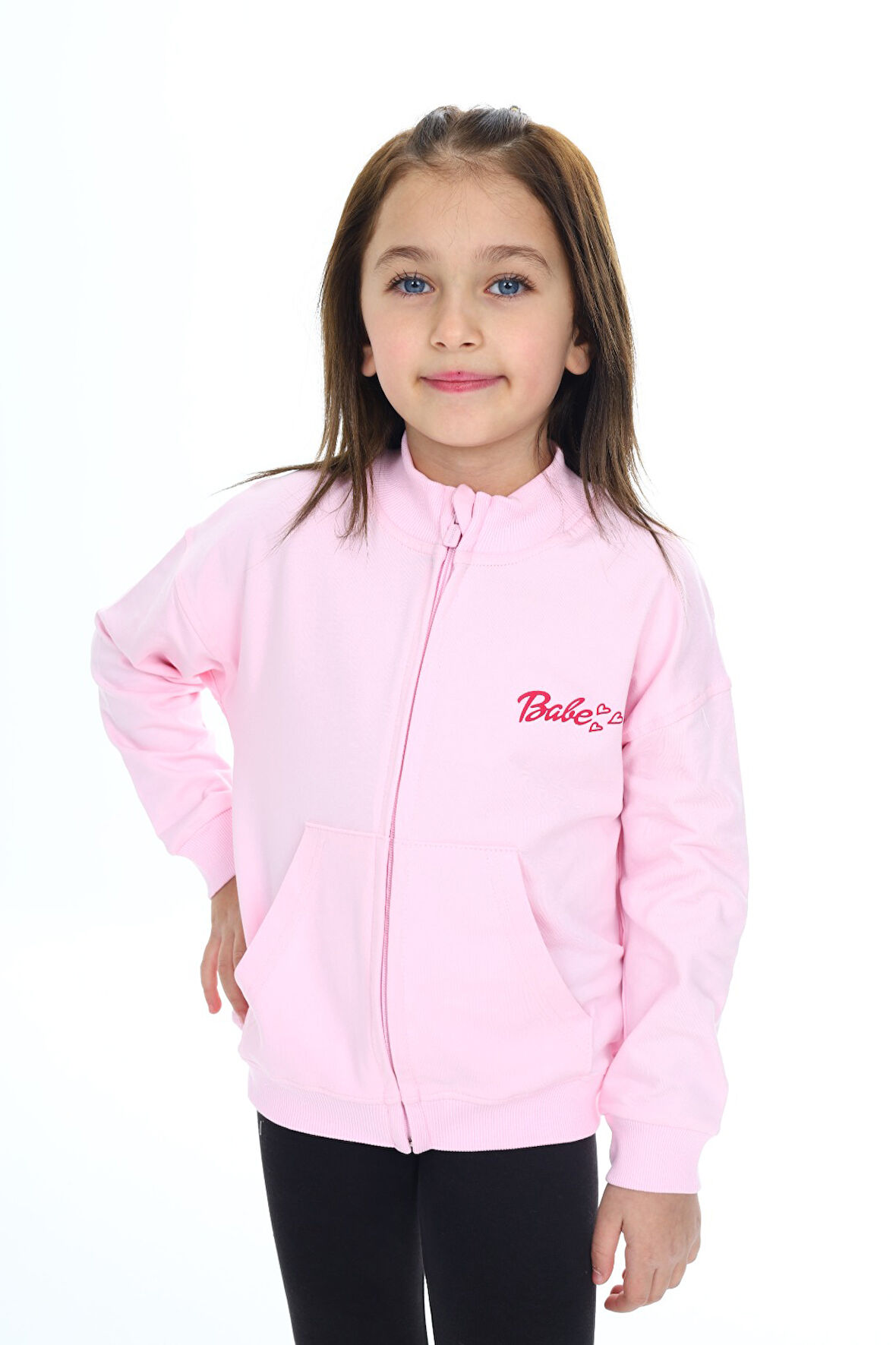 Toontoy Kız Çocuk Baskılı Hırka