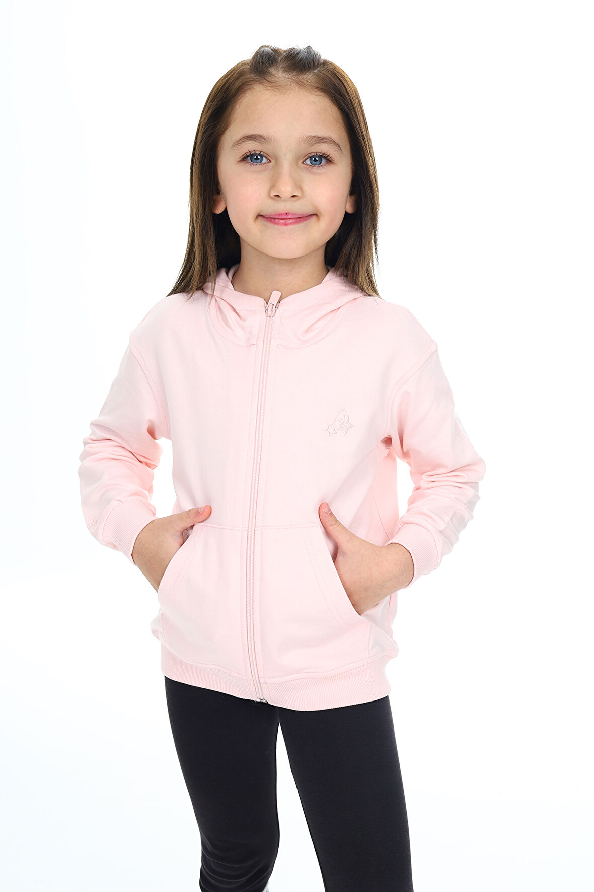 Toontoy Kız Çocuk Nakışlı Hırka