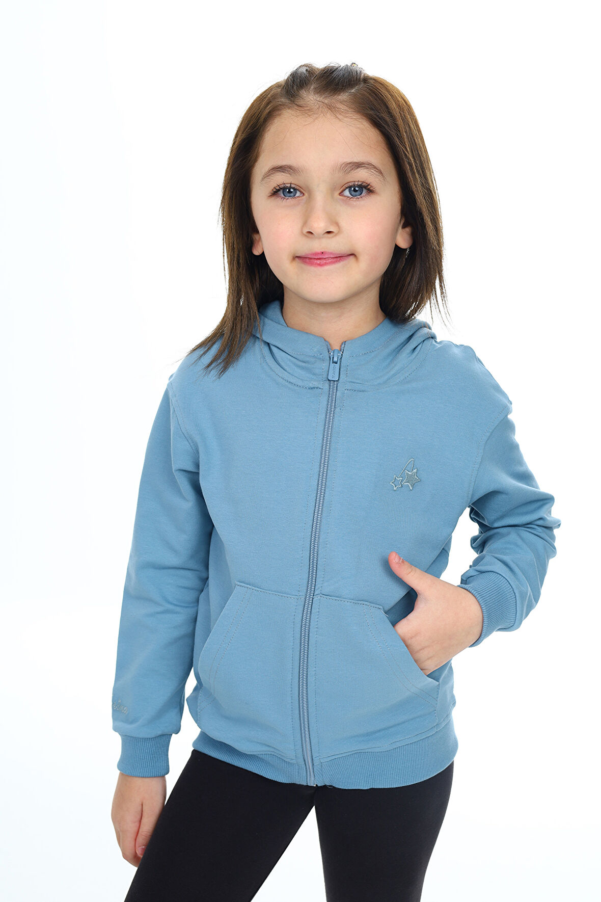 Toontoy Kız Çocuk Nakışlı Hırka