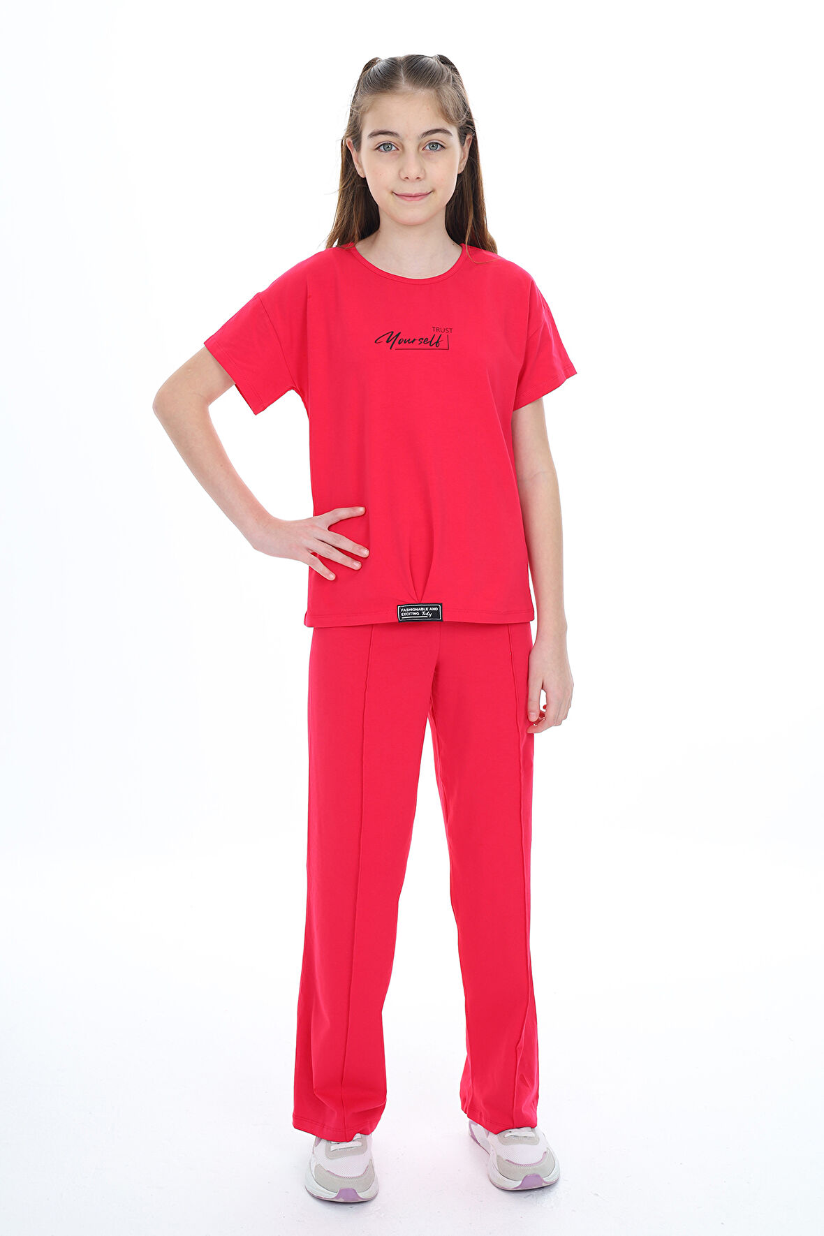 Toontoy Kız Çocuk Baskılı Eşofman Takım