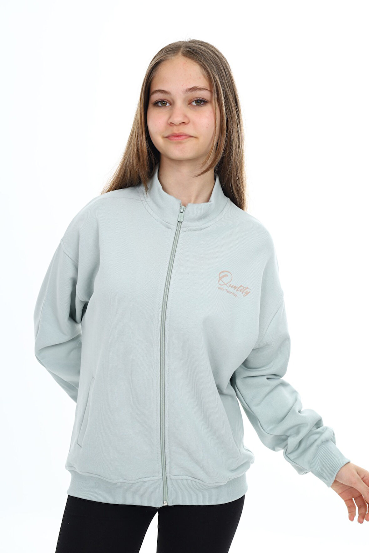 Toontoy Kız Çocuk Baskılı Hırka