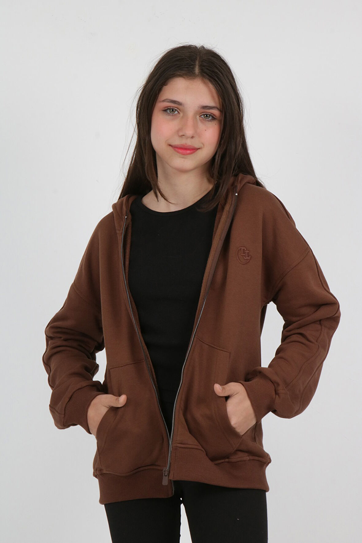 Toontoy Kız Çocuk Nakışlı Hırka