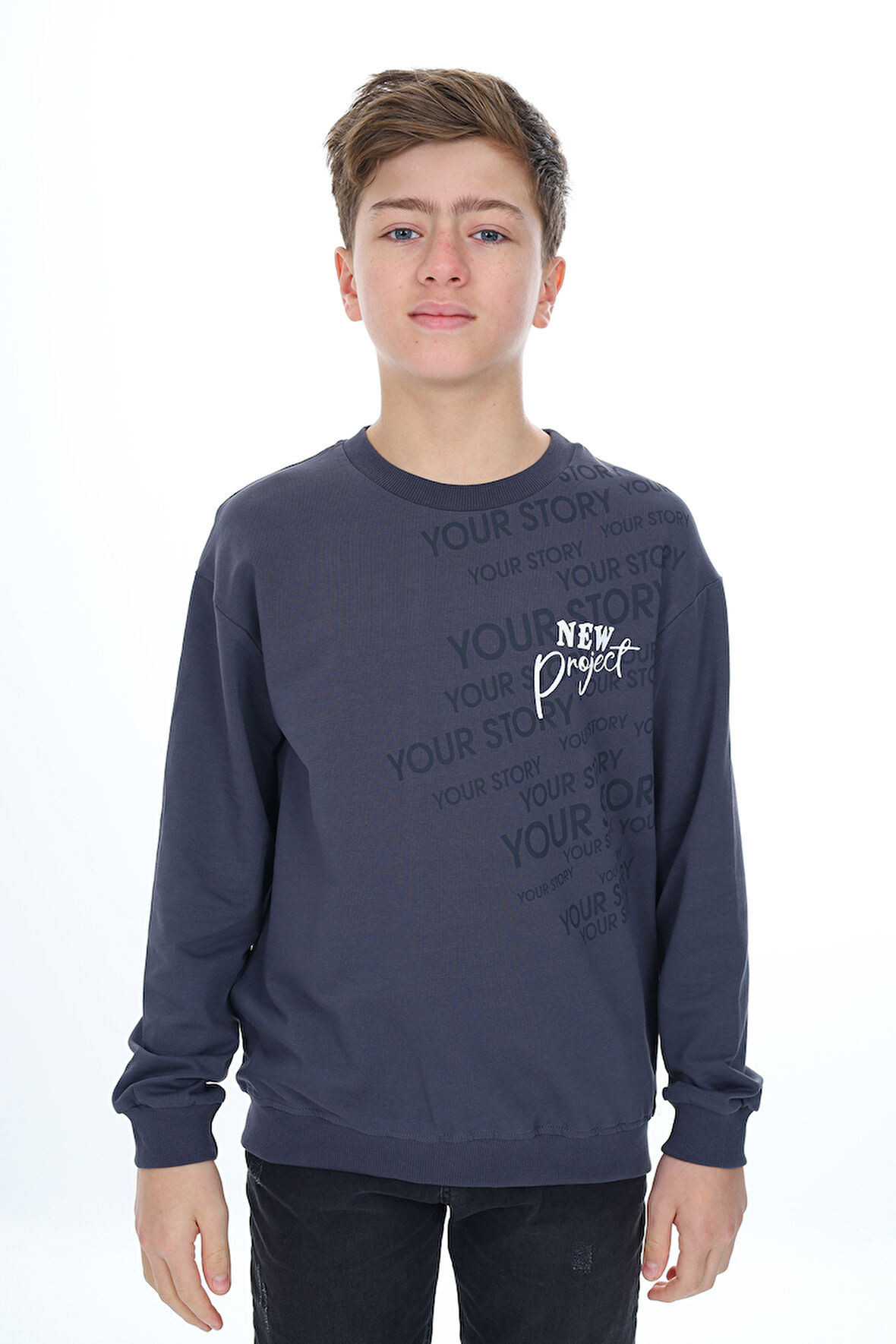 Toontoy Erkek Çocuk Baskılı Sweatshirt