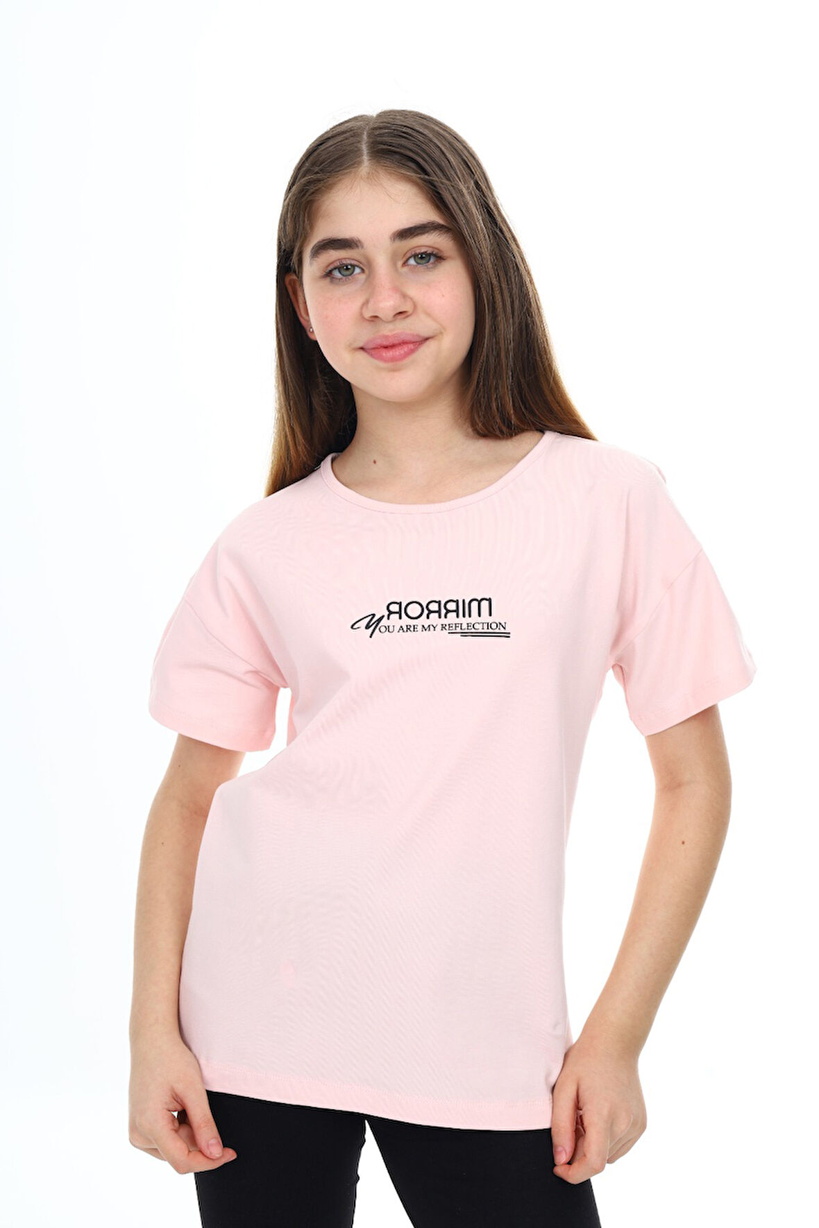 Toontoy Kız Çocuk Baskılı Tişört