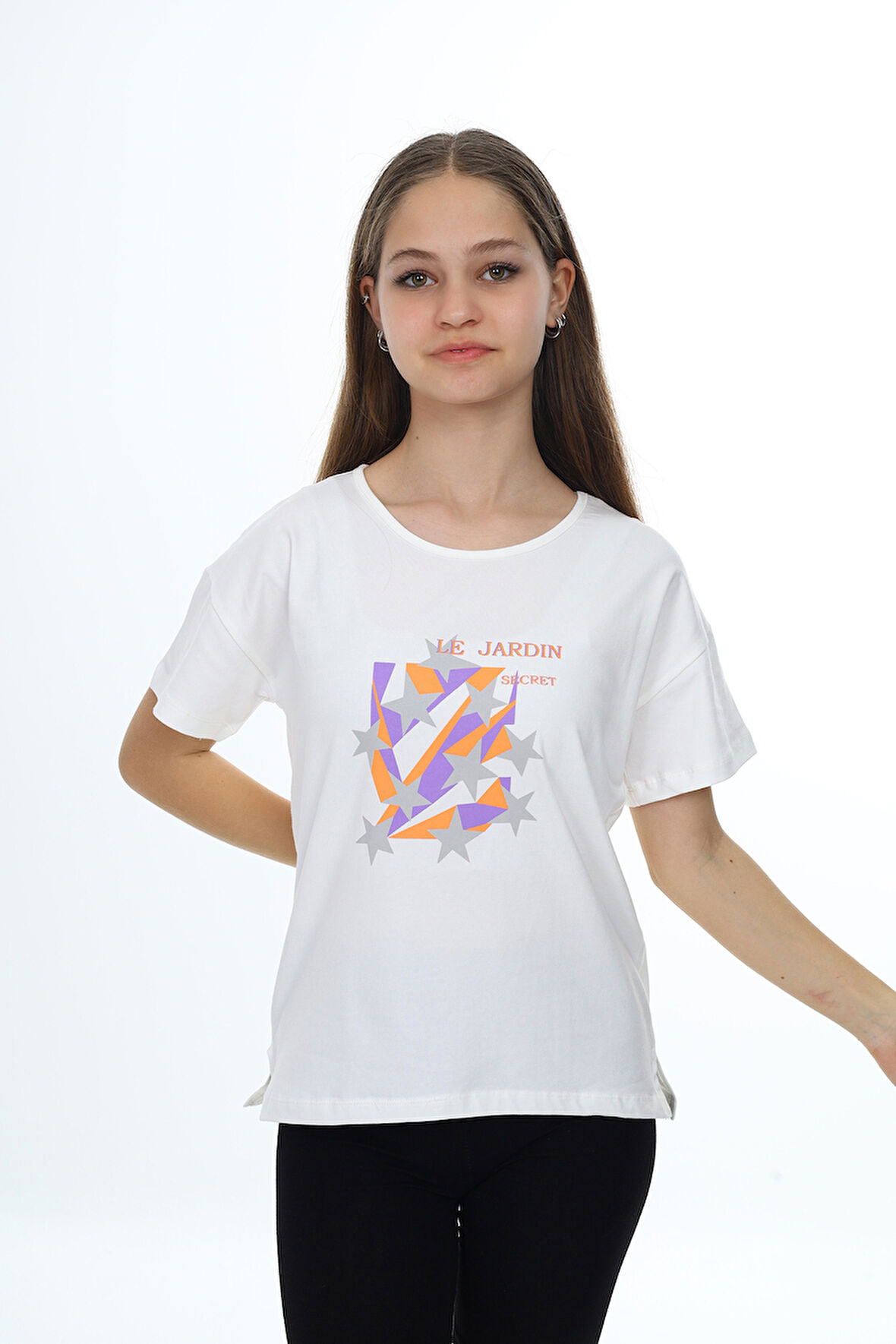 Toontoy Kız Çocuk Baskılı Tişört