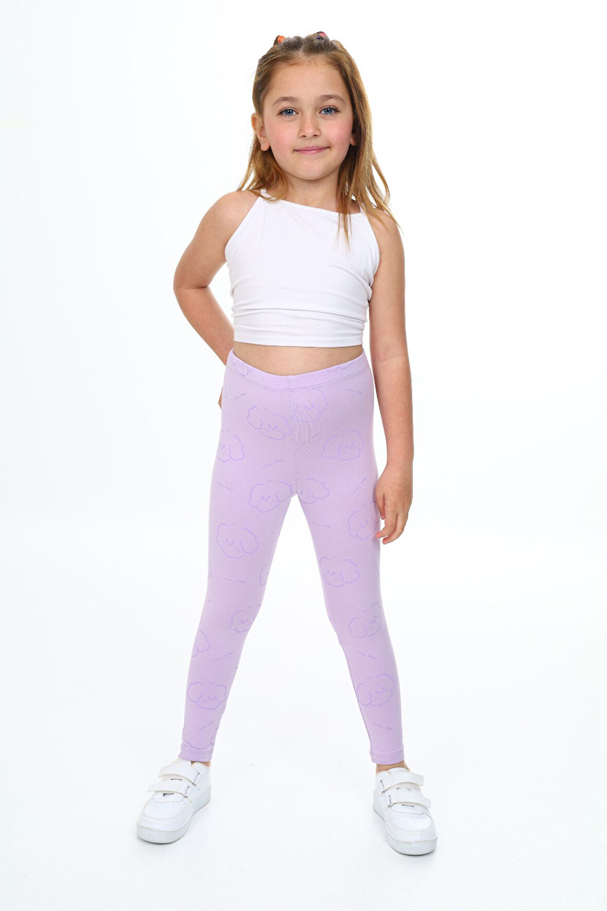 Toontoy Kız Çocuk Baskılı Tayt