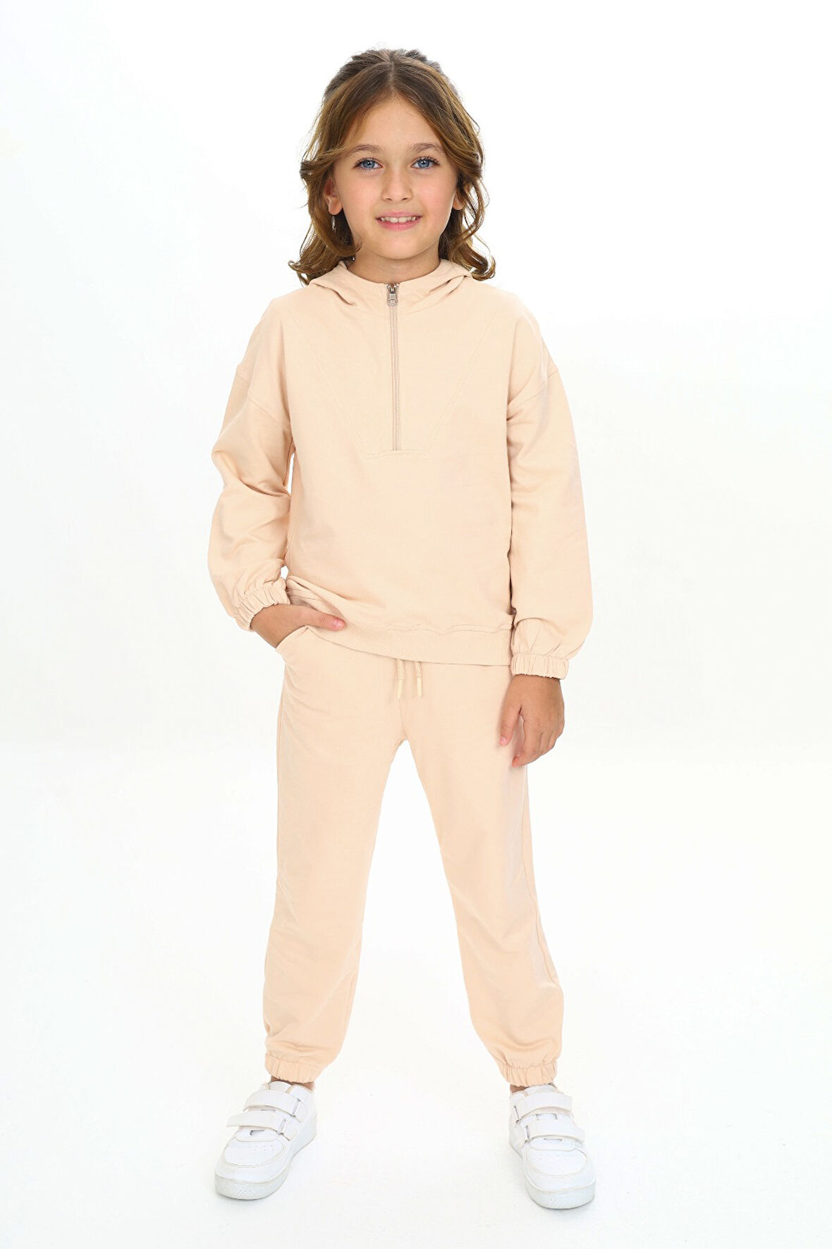 Toontoy Kız Çocuk Kapüşonlu Eşofman Takım