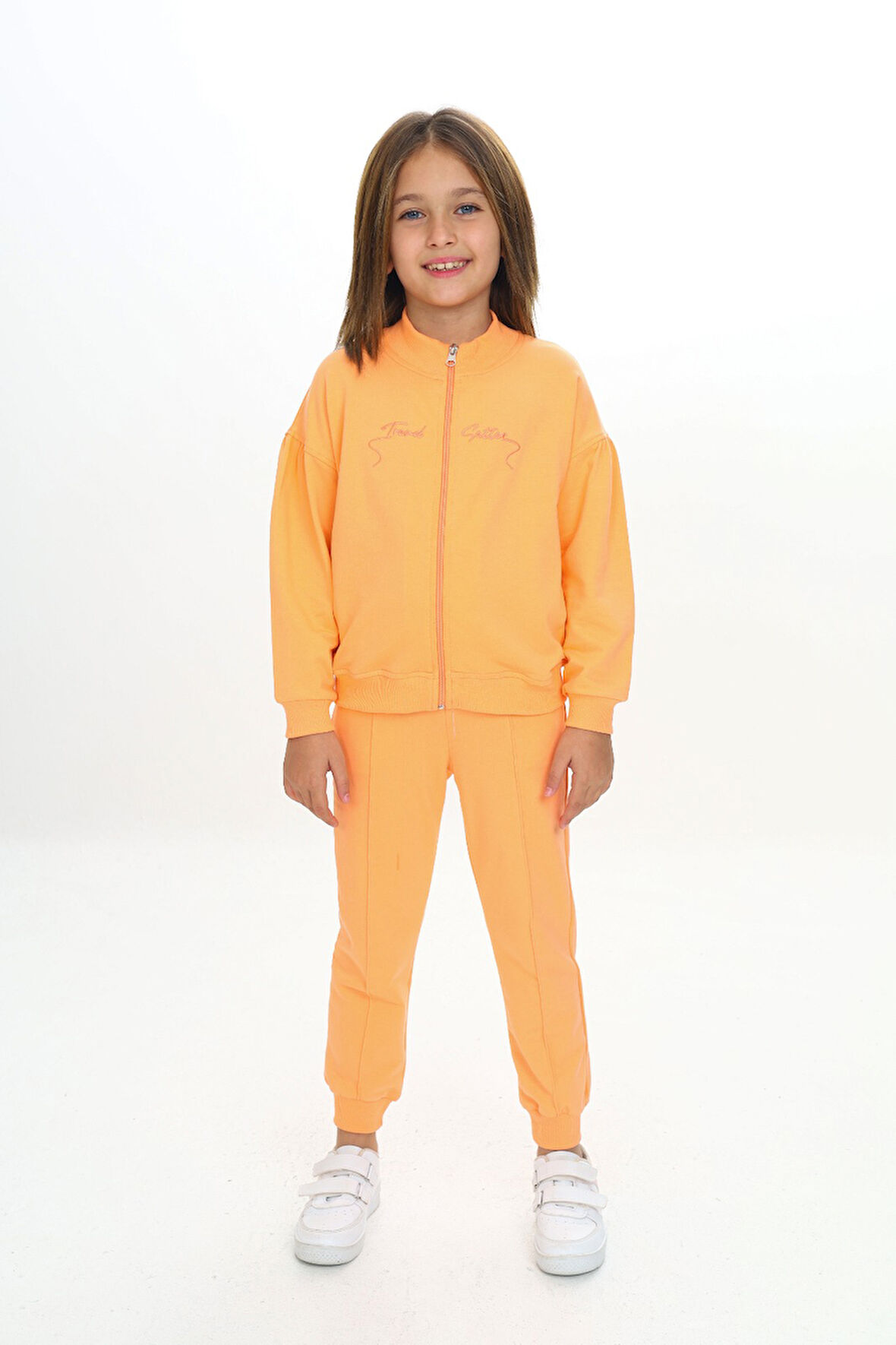 Toontoy Kız Çocuk Nakışlı Eşofman Takım