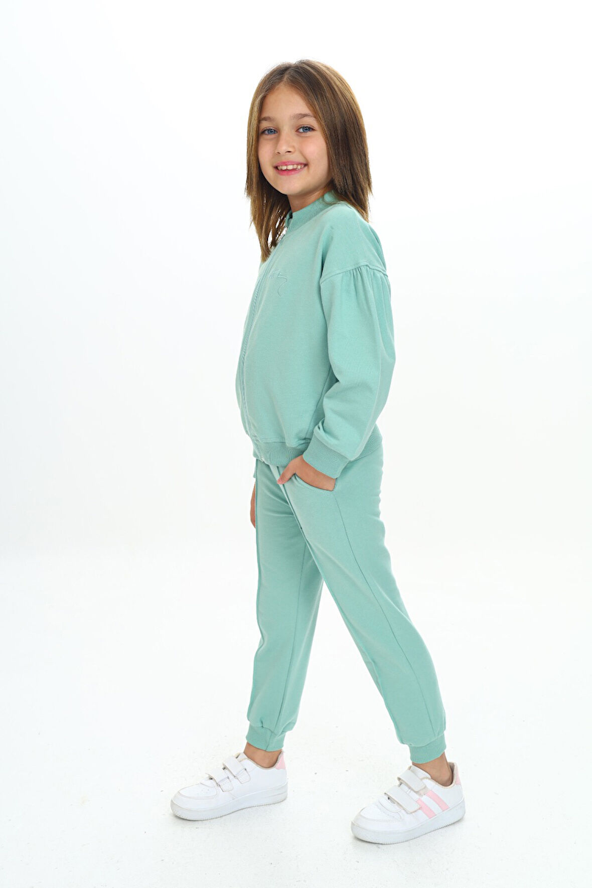 Toontoy Kız Çocuk Nakışlı Eşofman Takım