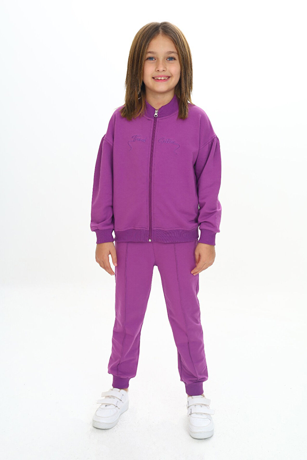 Toontoy Kız Çocuk Nakışlı Eşofman Takım