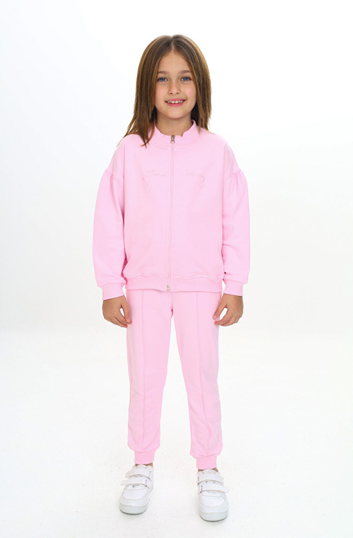 Toontoy Kız Çocuk Nakışlı Eşofman Takım