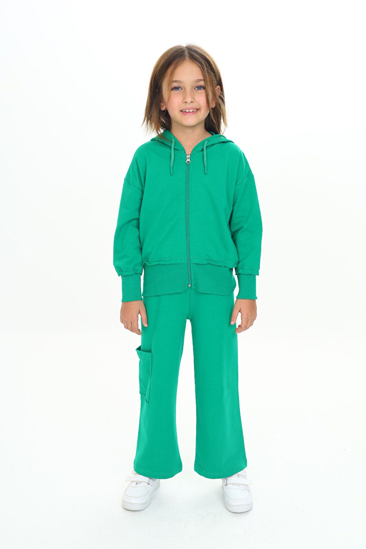 Toontoy Kız Çocuk Kapüşonlu Eşofman Takım