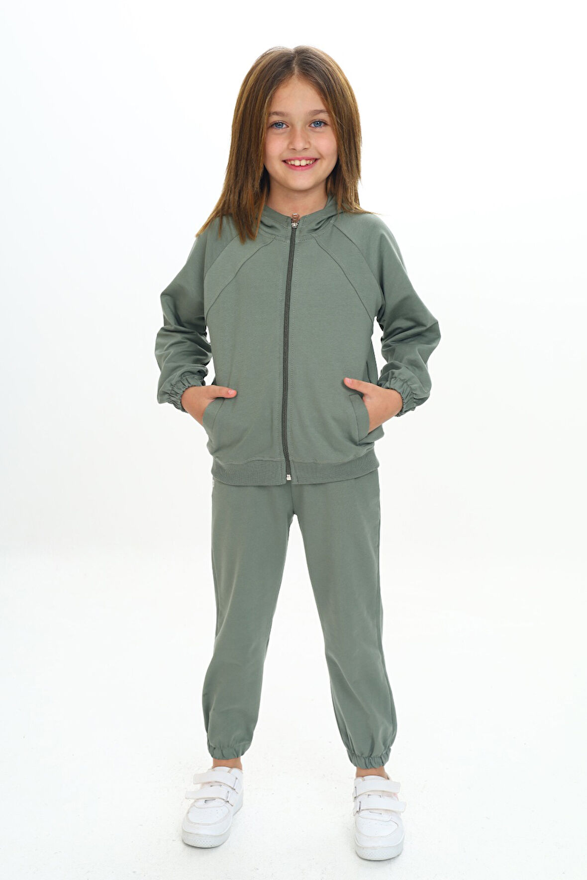 Toontoy Kız Çocuk Kapüşonlu Eşofman Takım