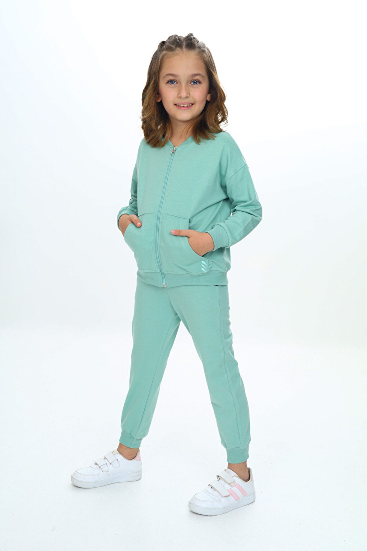 Toontoy Kız Çocuk Nakışlı Eşofman Takım