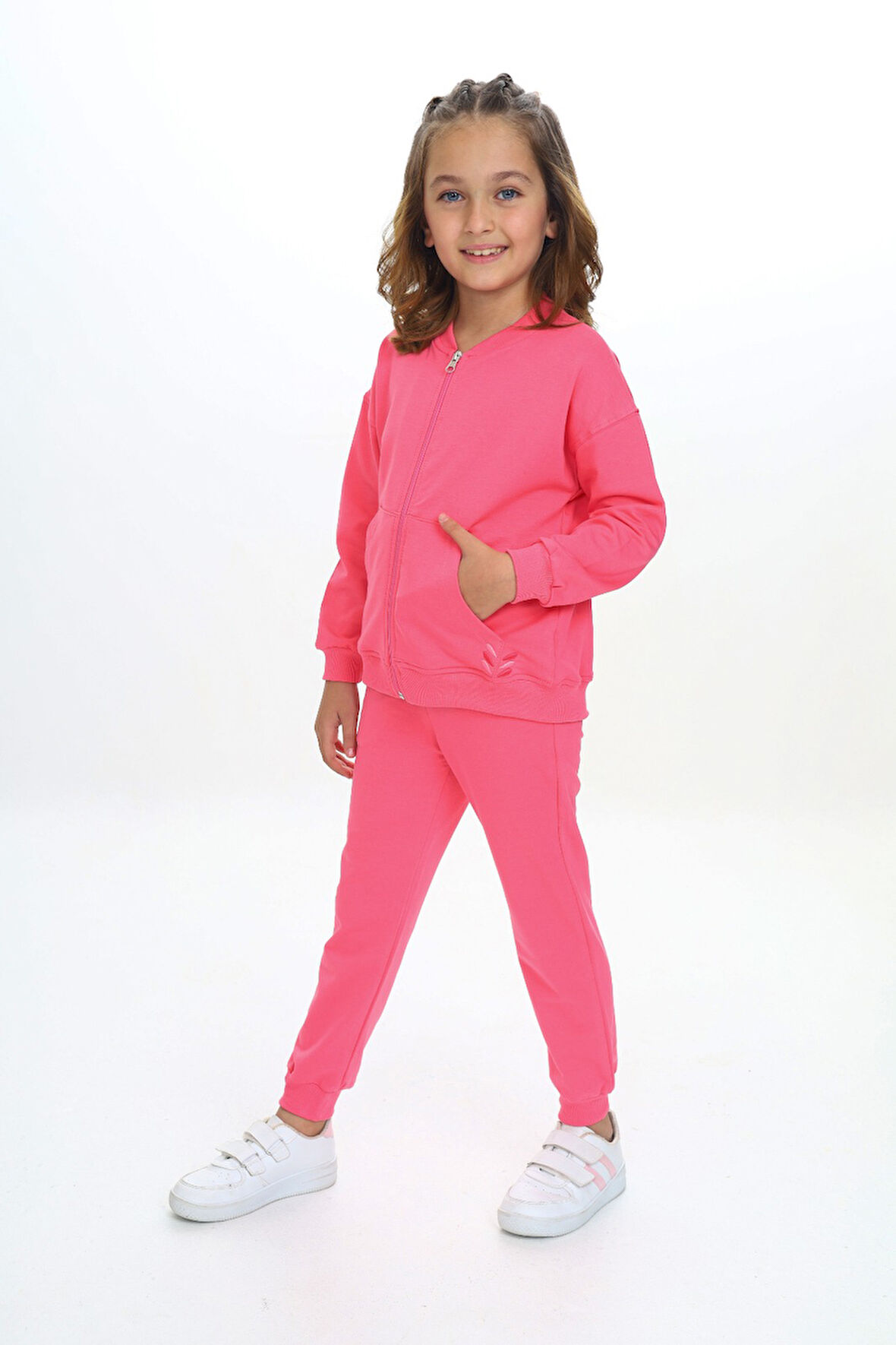 Toontoy Kız Çocuk Nakışlı Eşofman Takım