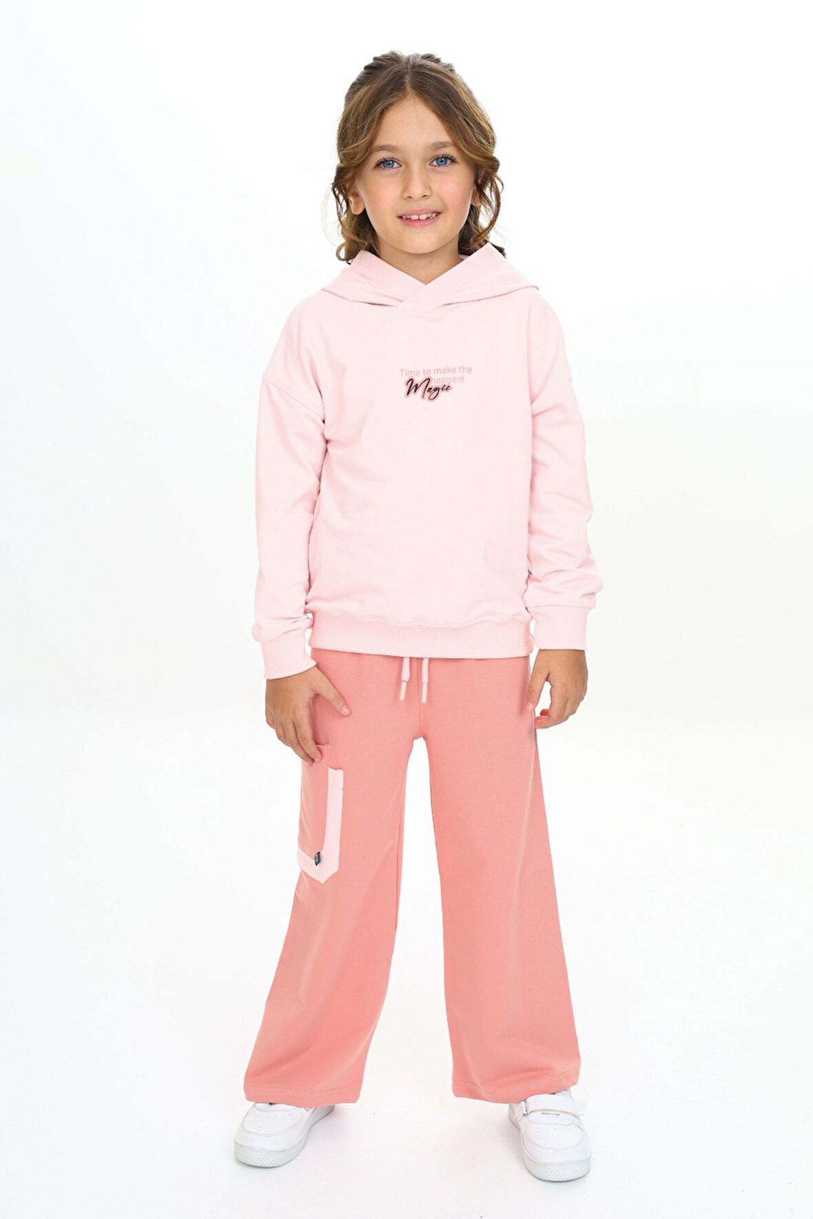 Toontoy Kız Çocuk Kapüşonlu Eşofman Takım