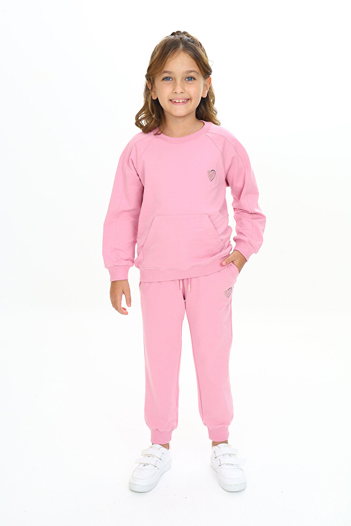 Toontoy Kız Çocuk Nakışlı Eşofman Takım